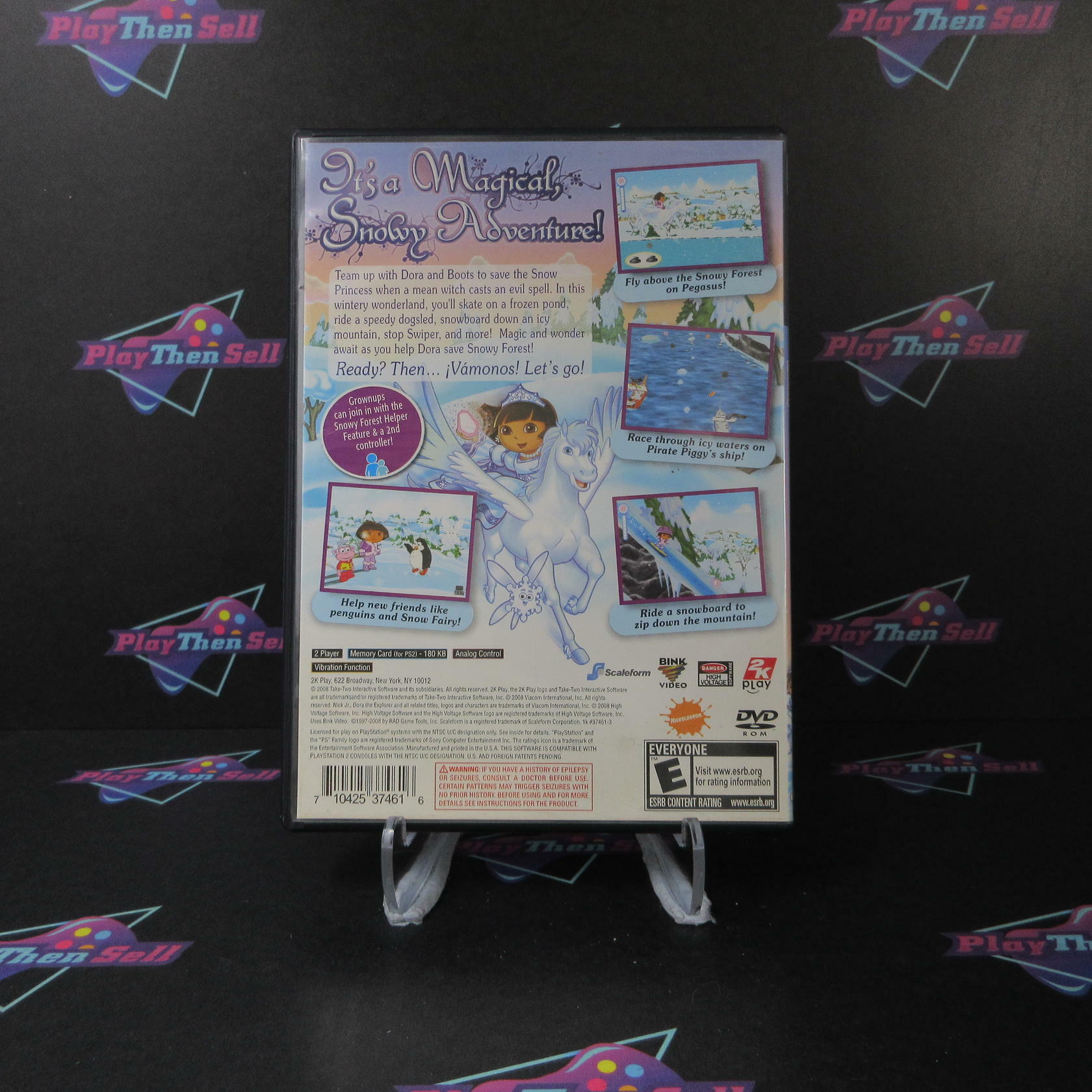 Dora the Explorer Dora Saves the Snow Princess PS2 PlayStation 2 AD Complete CIB - Very Good