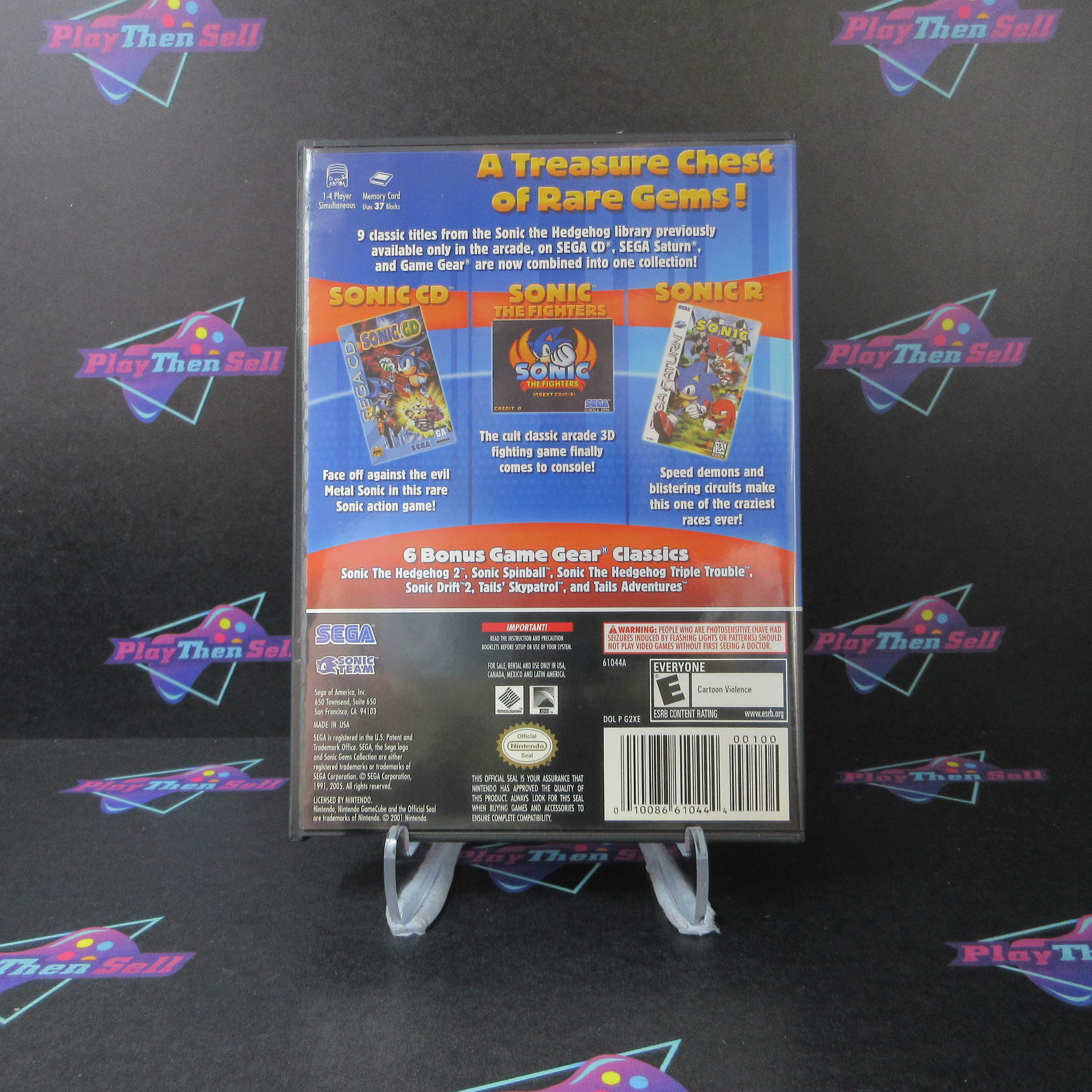 Sonic Gems Collection Nintendo Gamecube + Reg Card - Like New