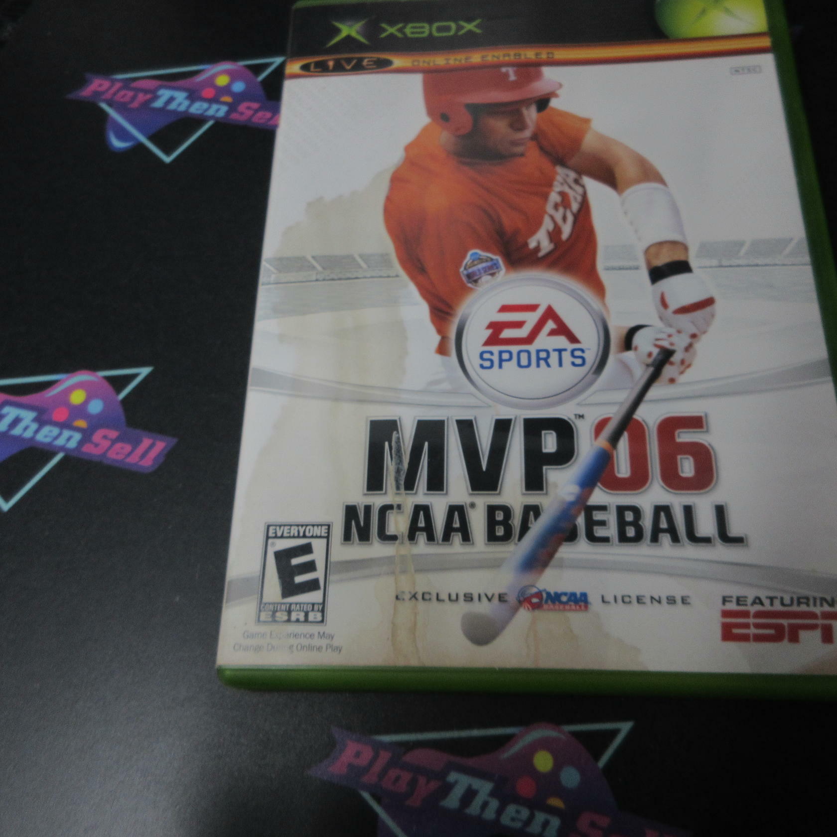 MVP 06 NCAA Baseball Xbox AD Complete CIB - Very Good