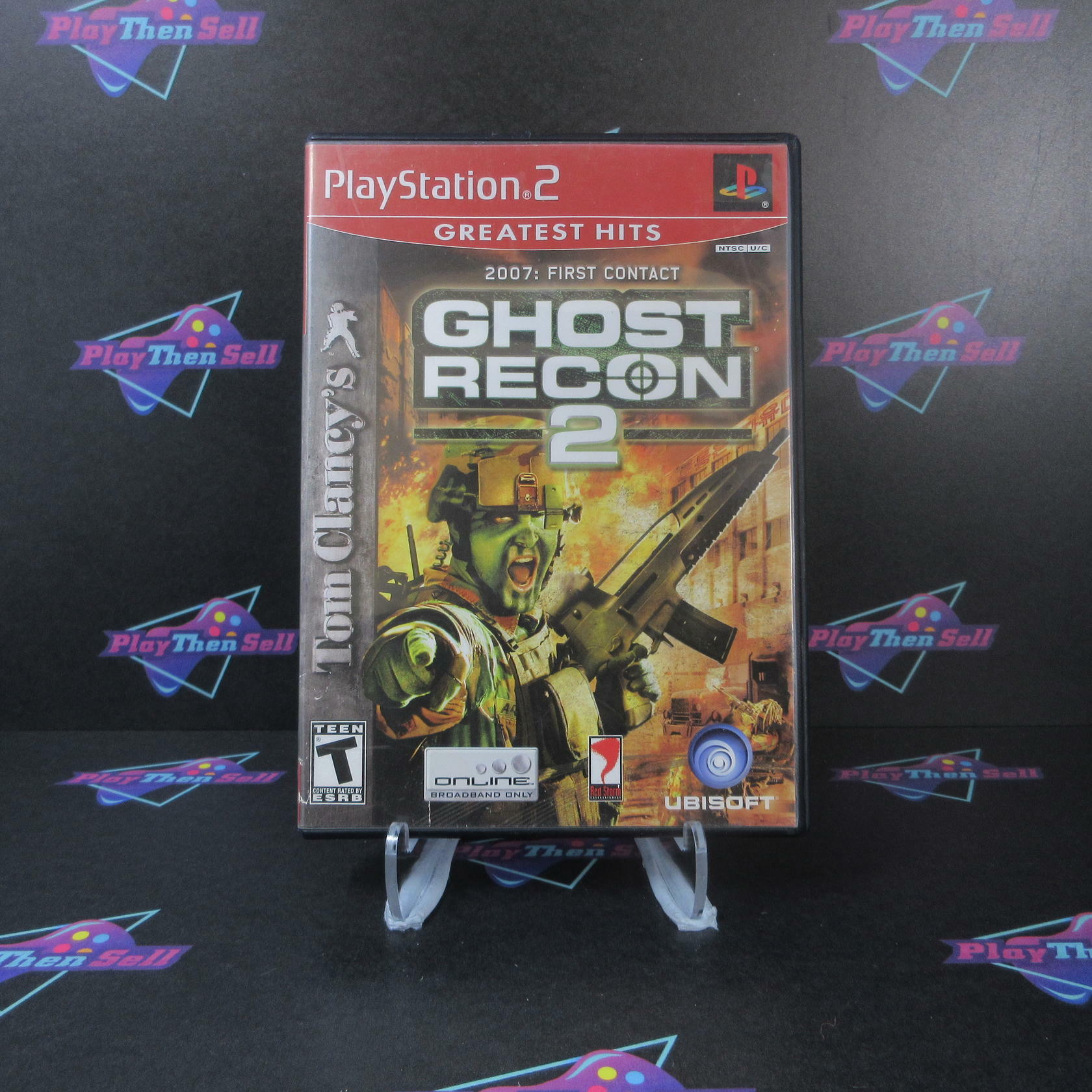Tom Clancy's Ghost Recon 2 First Contact GH + Reg Card PS2 PlayStation 2 AD/DD - Very Good