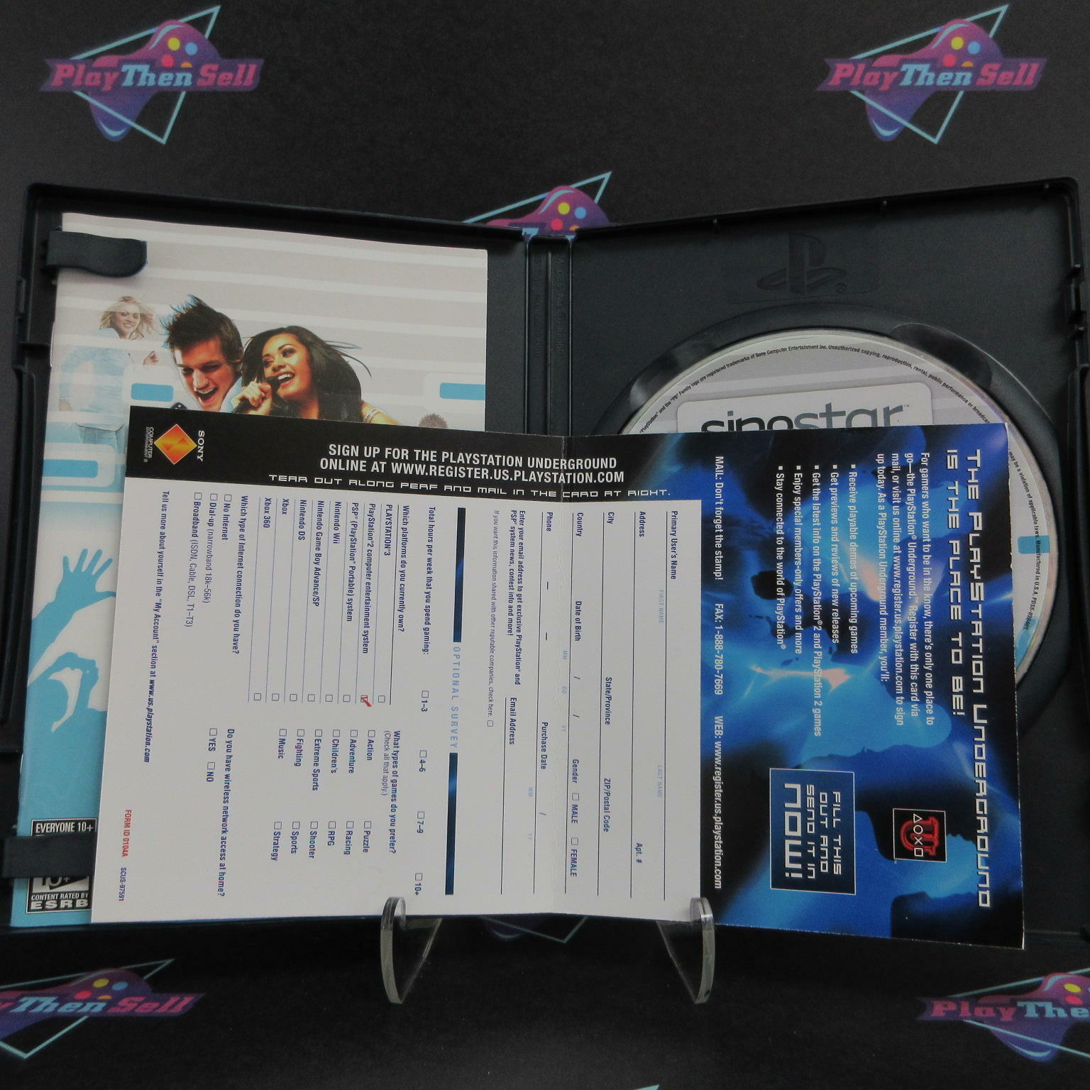SingStar Pop + Reg Card PS2 PlayStation 2 AD - Very Good