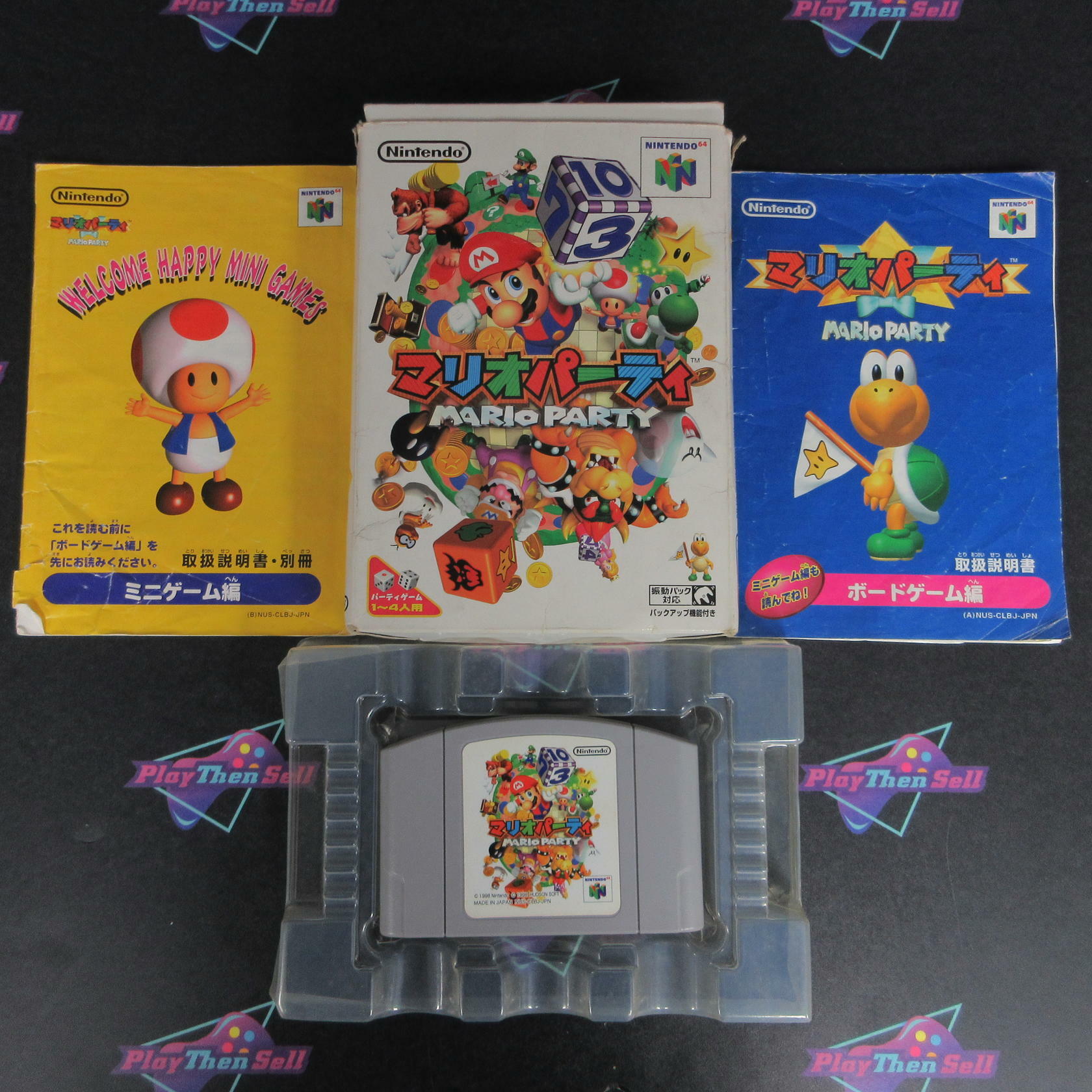 Mario Party N64 Nintendo 64 AD/MD + Box CIB - Very Good