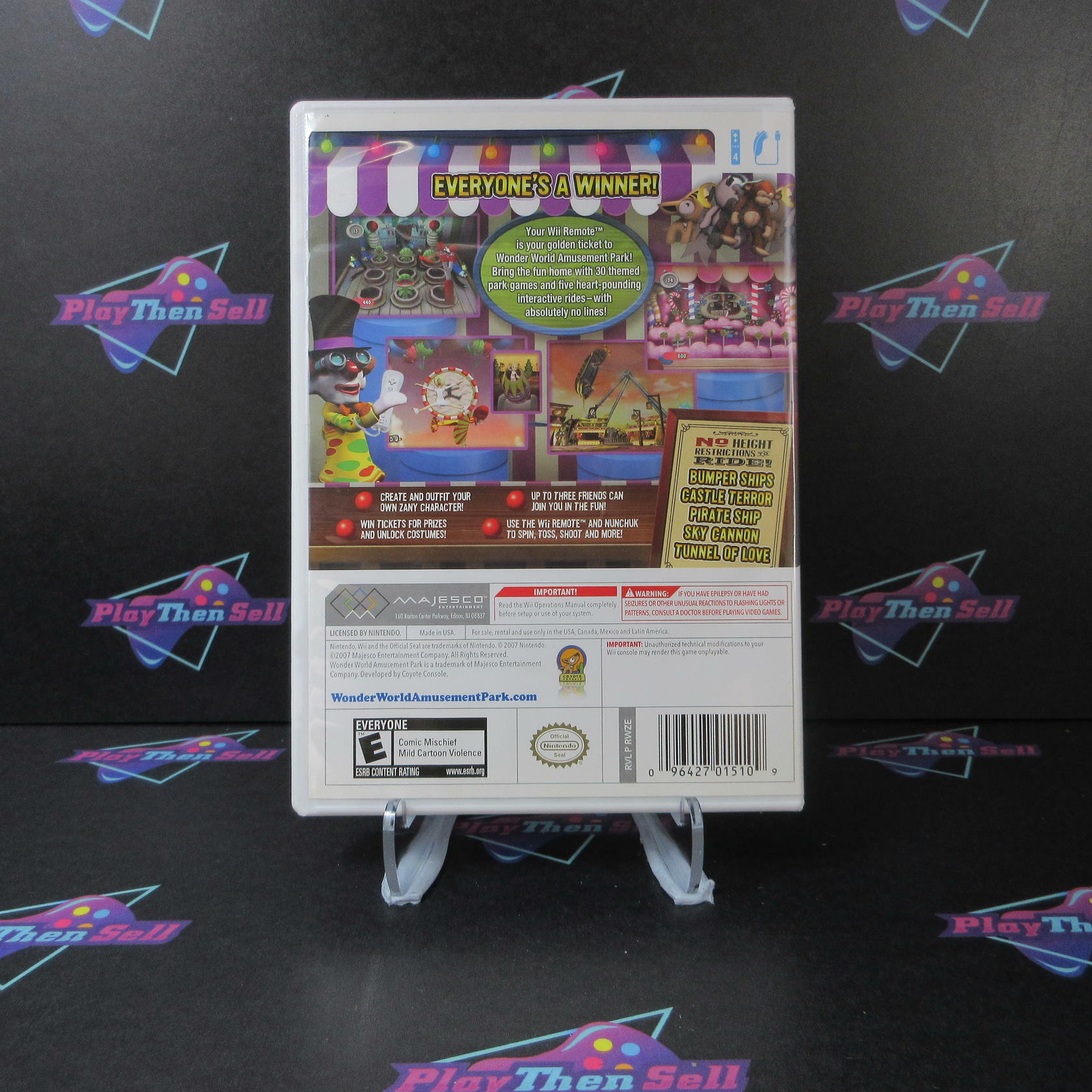 Wonder World Amusement Park Nintendo Wii - Very Good