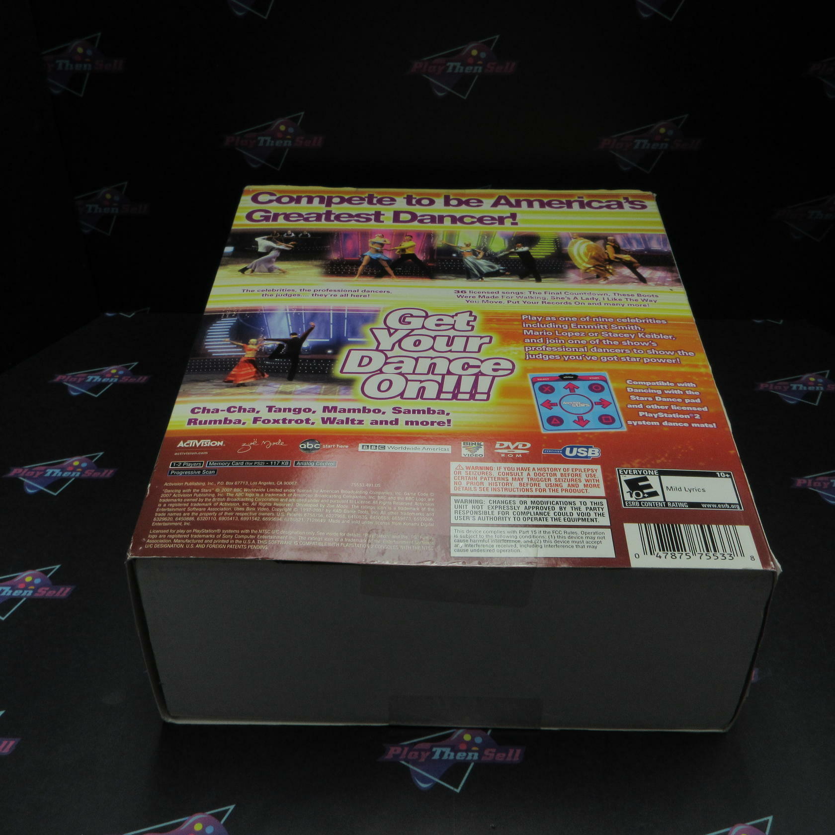 Dancing with the Stars Includes Dance Pad PS2 PlayStation 2 Sealed - See Pics - Good