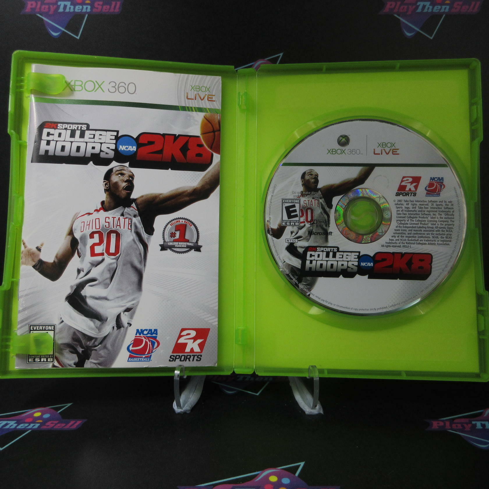 College Hoops 2K8 Xbox 360 AD Complete CIB - Very Good