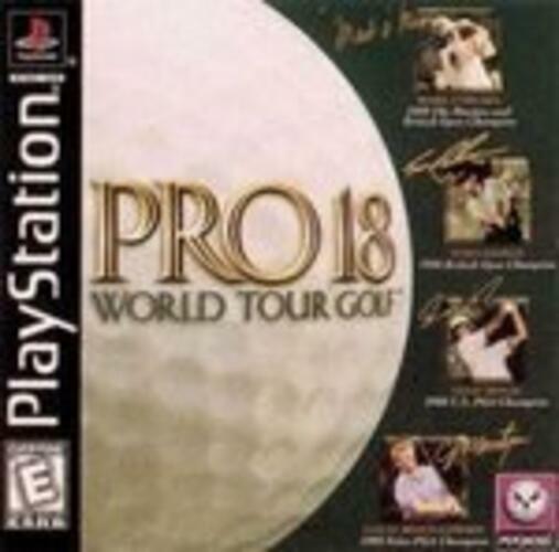 Pro 18 World Tour Golf PS1 PlayStation 1 MD Complete CIB - Very Good