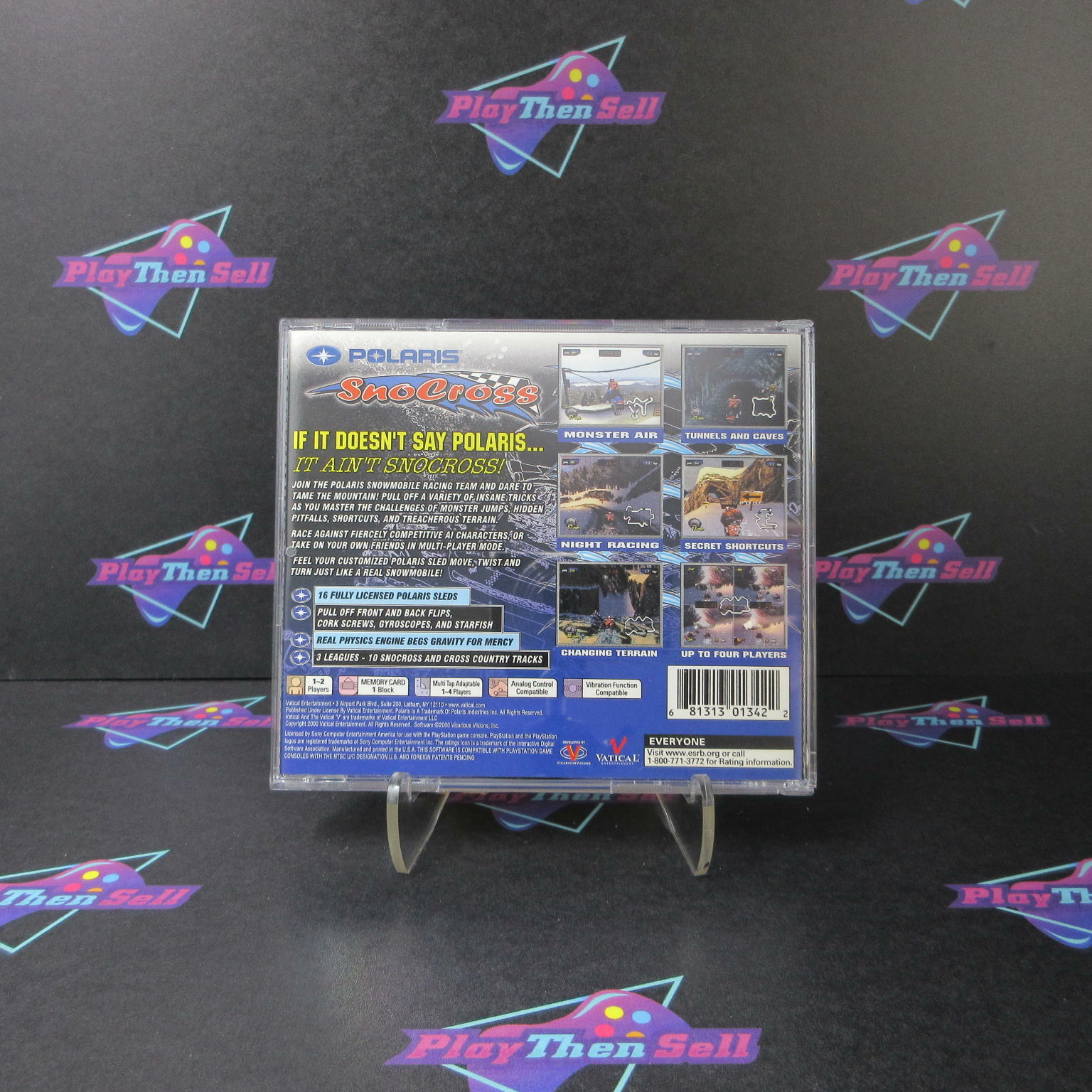 Polaris SnoCross PS1 PlayStation 1 + Reg Card - Like New