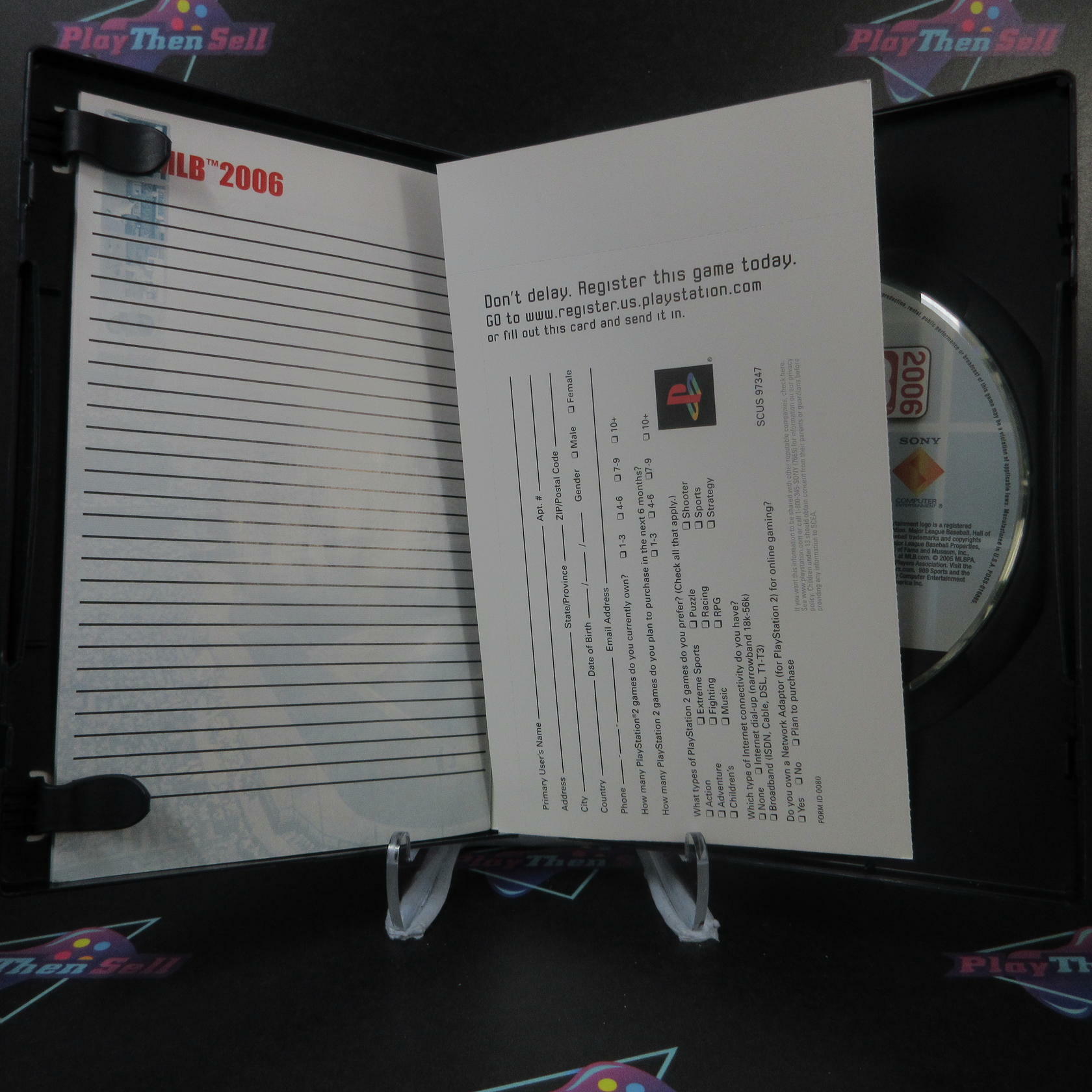 MLB 2006 + Reg Card PS2 PlayStation 2 AD Complete CIB - Very Good