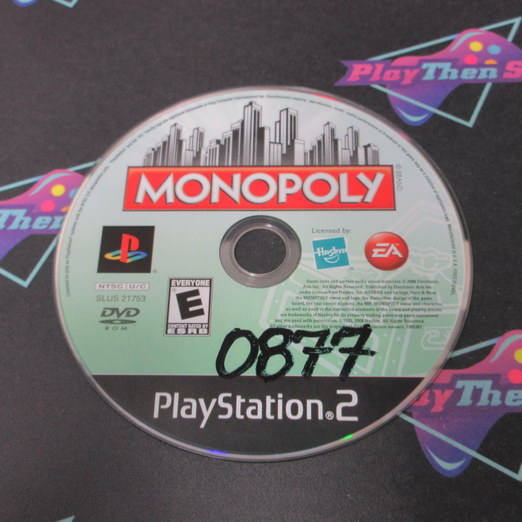 Monopoly PS2 PlayStation 2 Rental Art AD/DD - Very Good