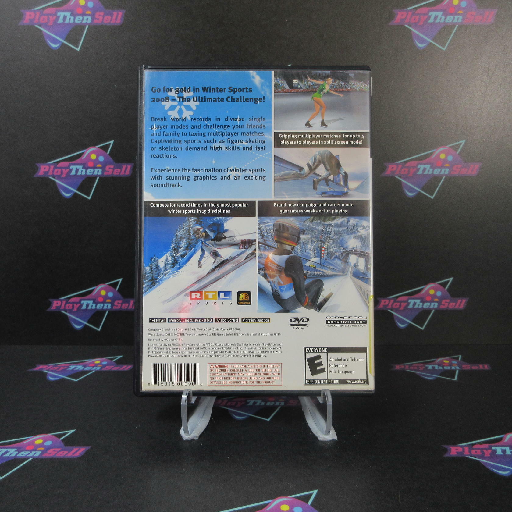 Winter Sports 2008 The Ultimate Challenge PS2 PlayStation 2 AD Complete CIB - Very Good