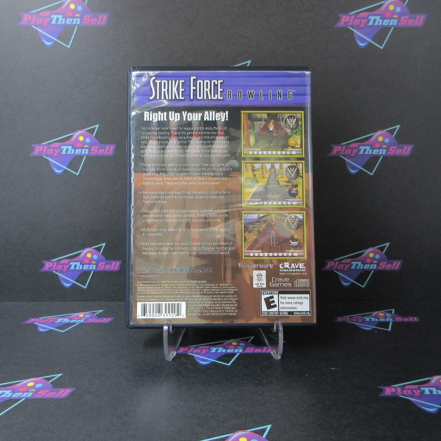 Strike Force Bowling PS2 PlayStation 2 AD/DD Complete CIB - Very Good