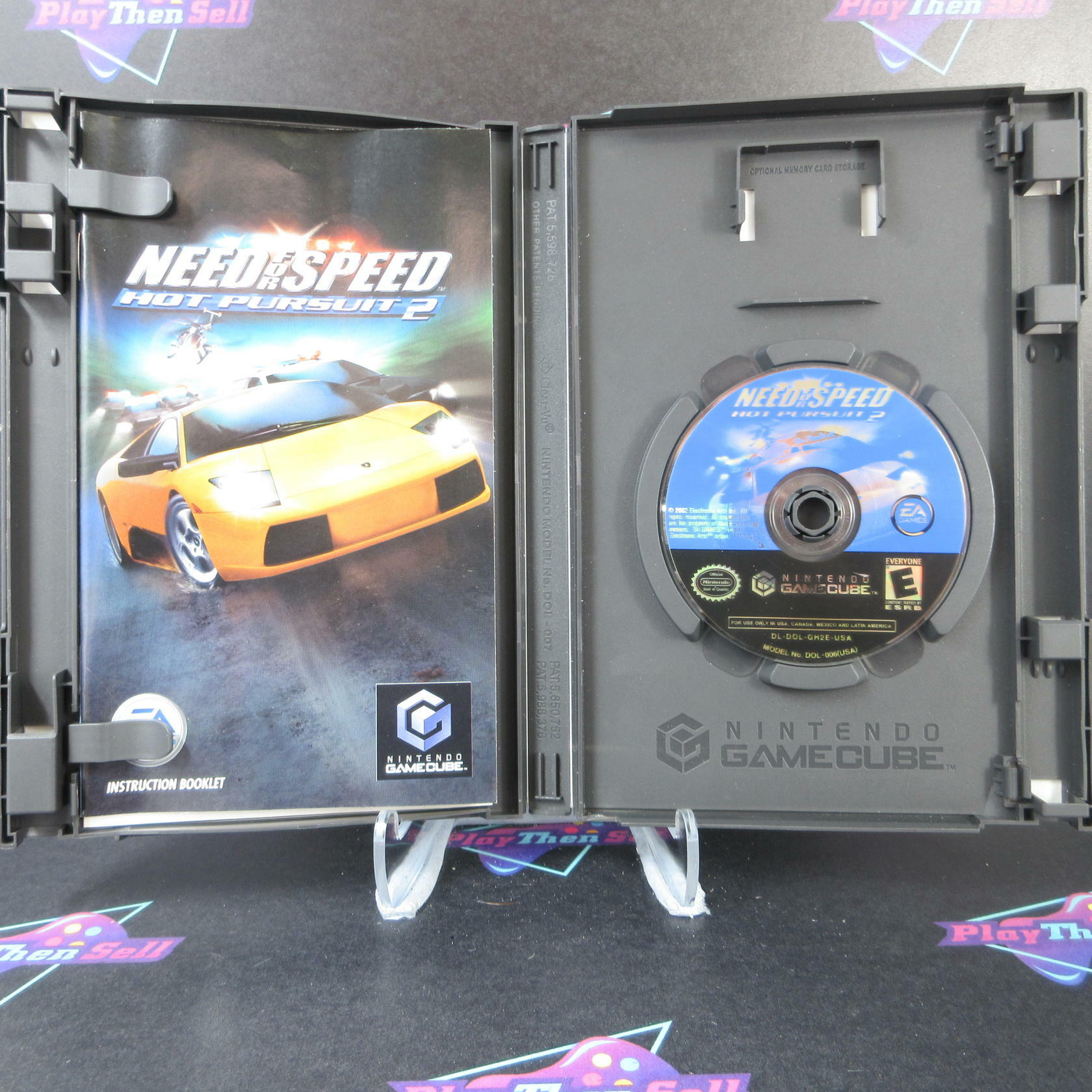 Need for Speed Hot Pursuit 2 Player's Choice Nintendo GameCube AD Complete CIB - Very Good