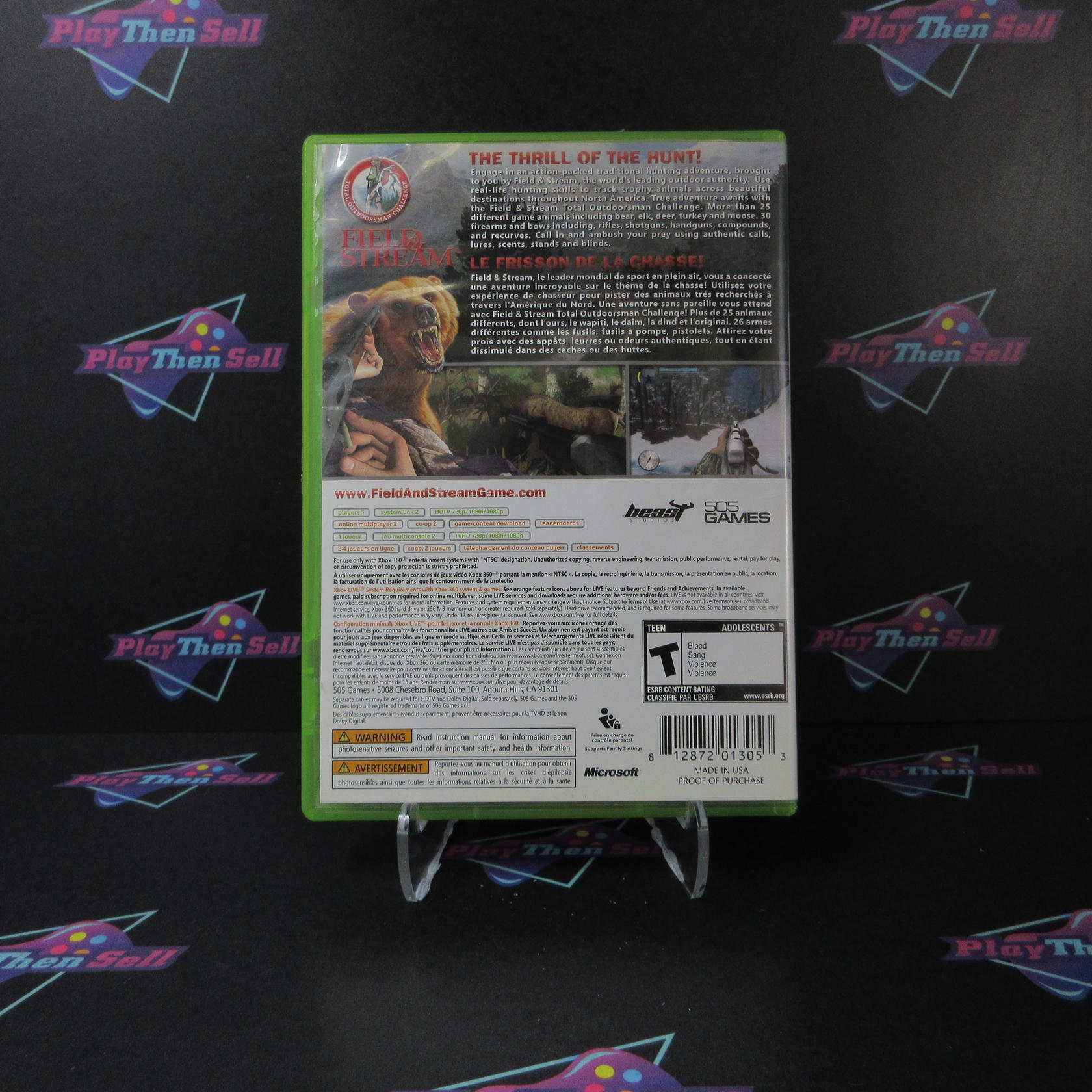 Field & Stream Xbox 360 AD Complete CIB - Very Good