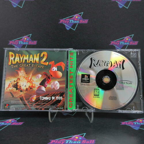 Rayman PS1 PlayStation 1 Greatest Hits - Like New