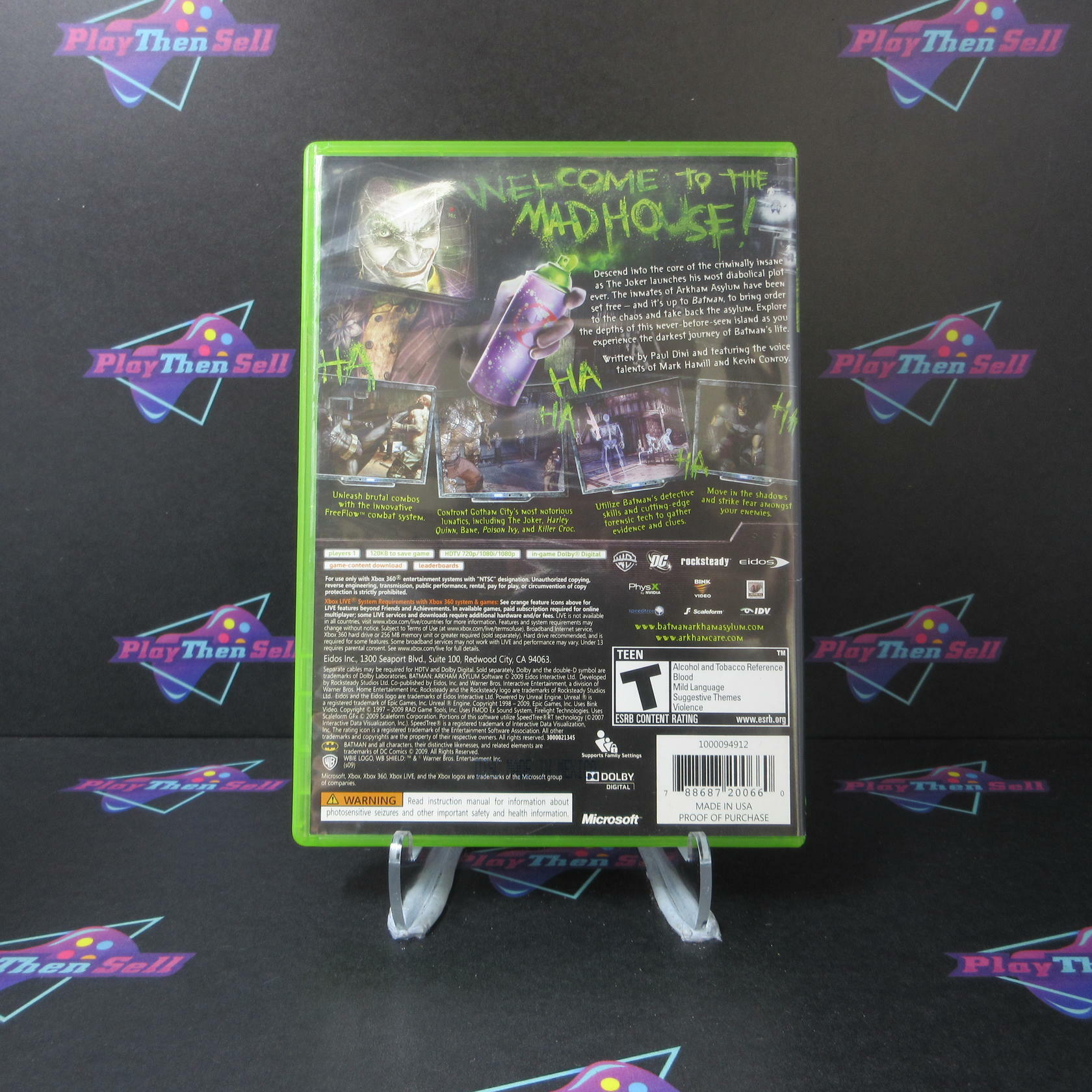 Batman Arkham Asylum Xbox 360 - Very Good