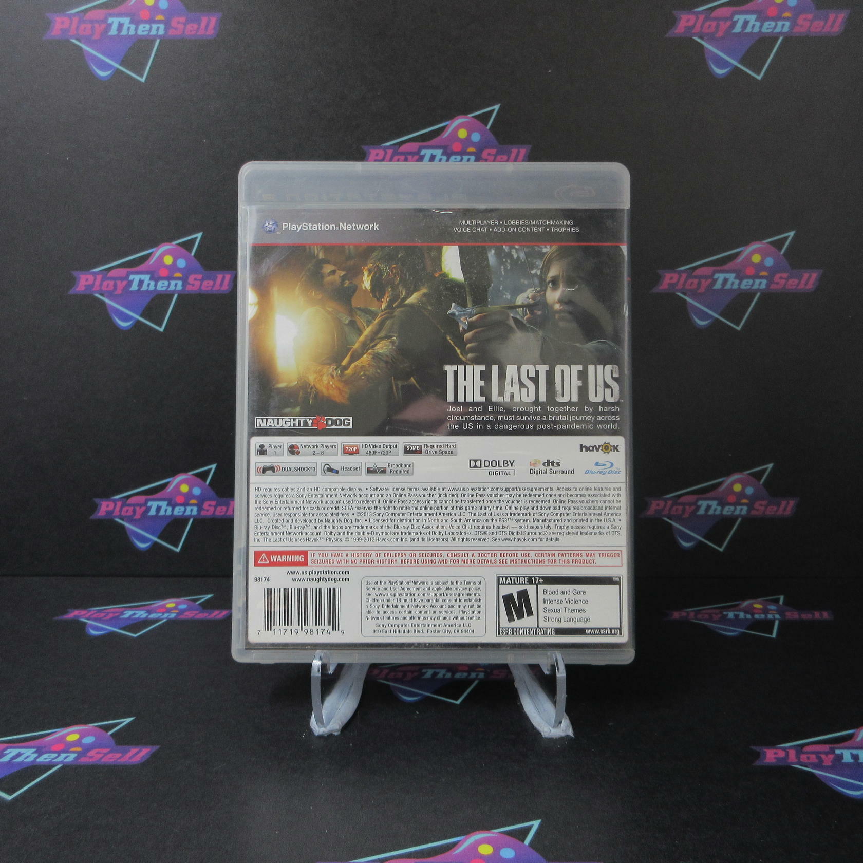 The Last of Us PS3 PlayStation 3  AD/NM - Very Good
