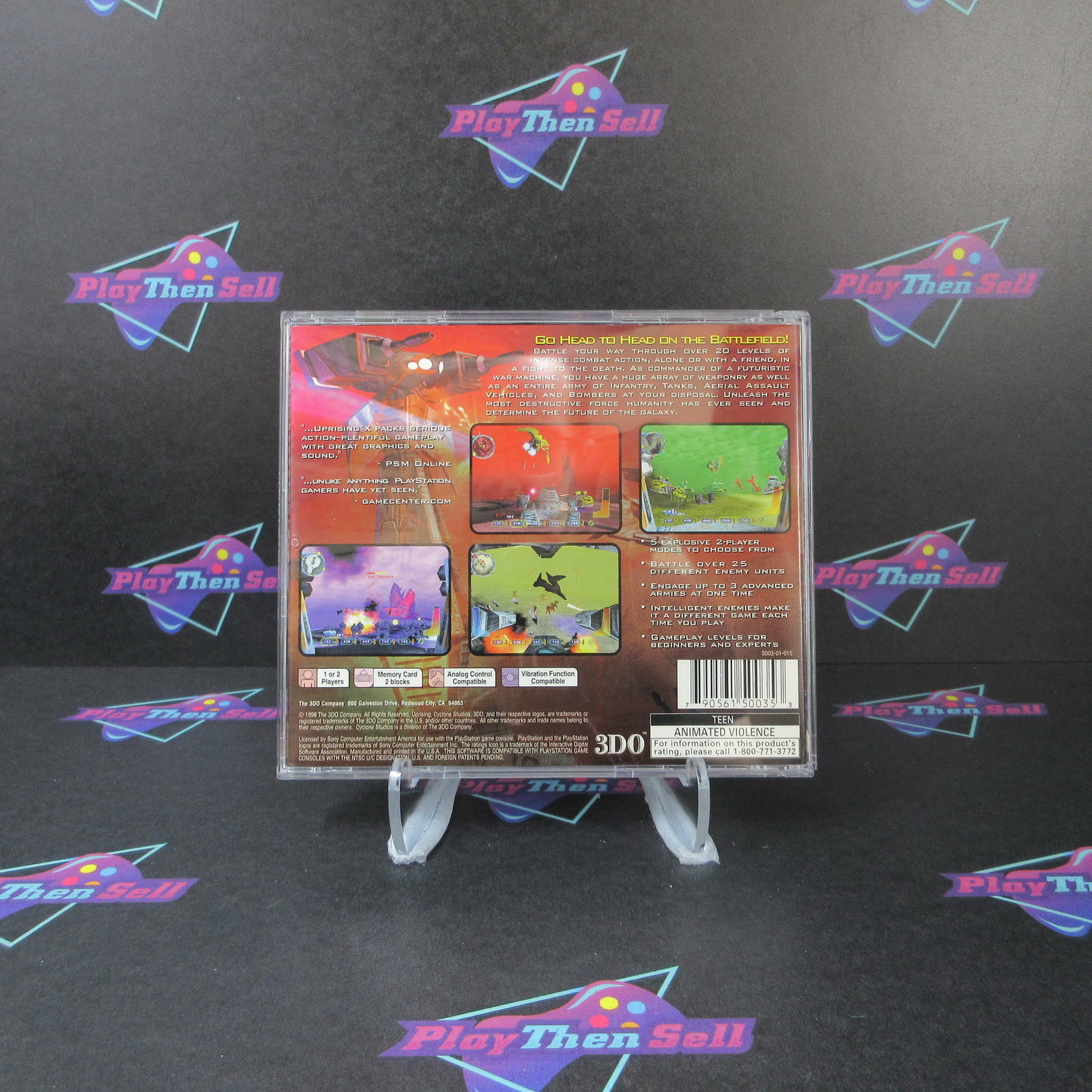 Uprising X PS1 PlayStation 1 + Reg Card - Like New