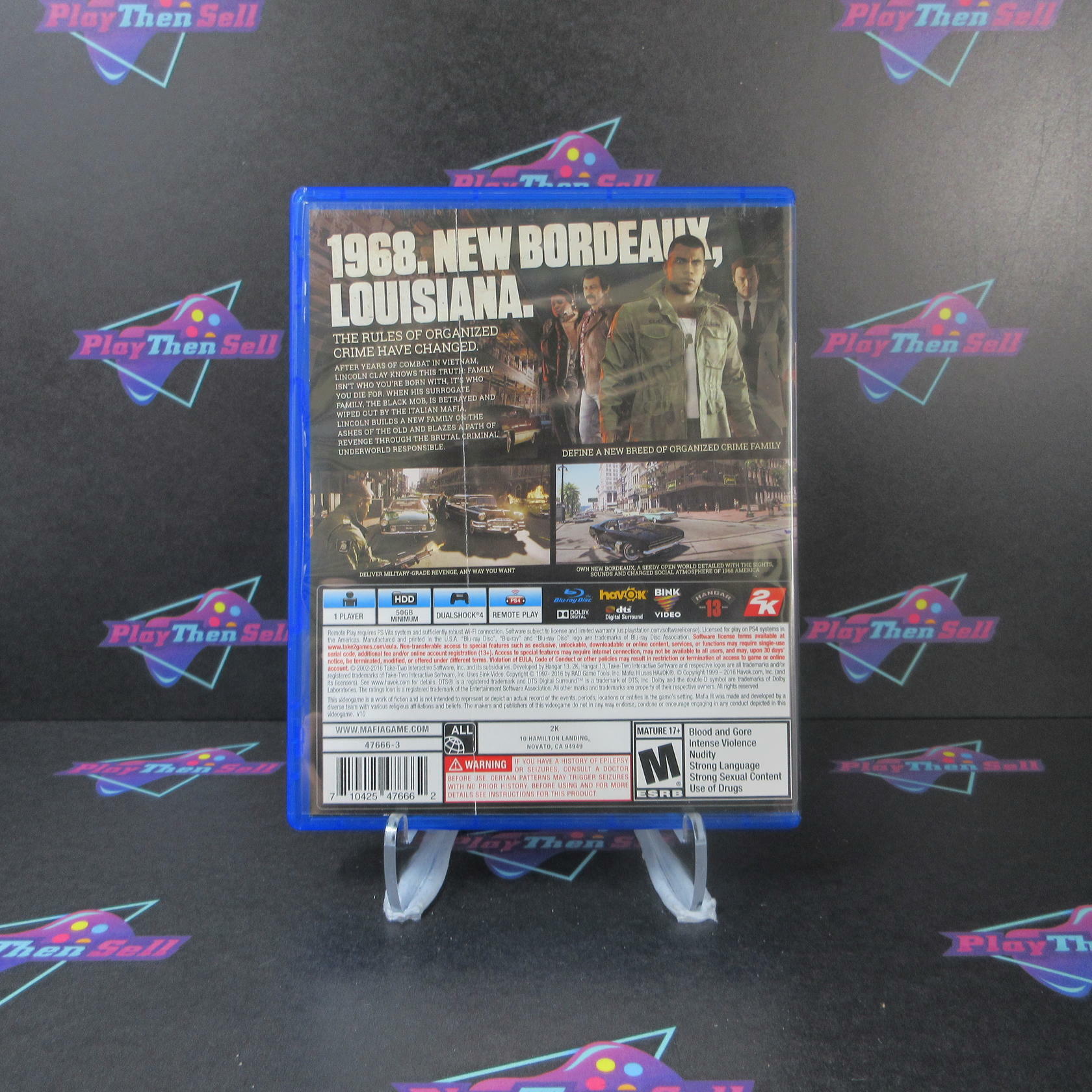 Mafia III PS4 PlayStation 4 AD - Very Good