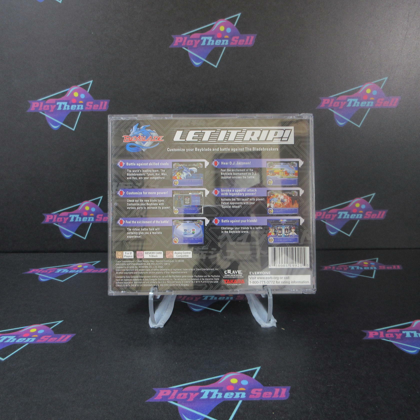 BeyBlade PS1 PlayStation 1 MD Complete CIB - Very Good