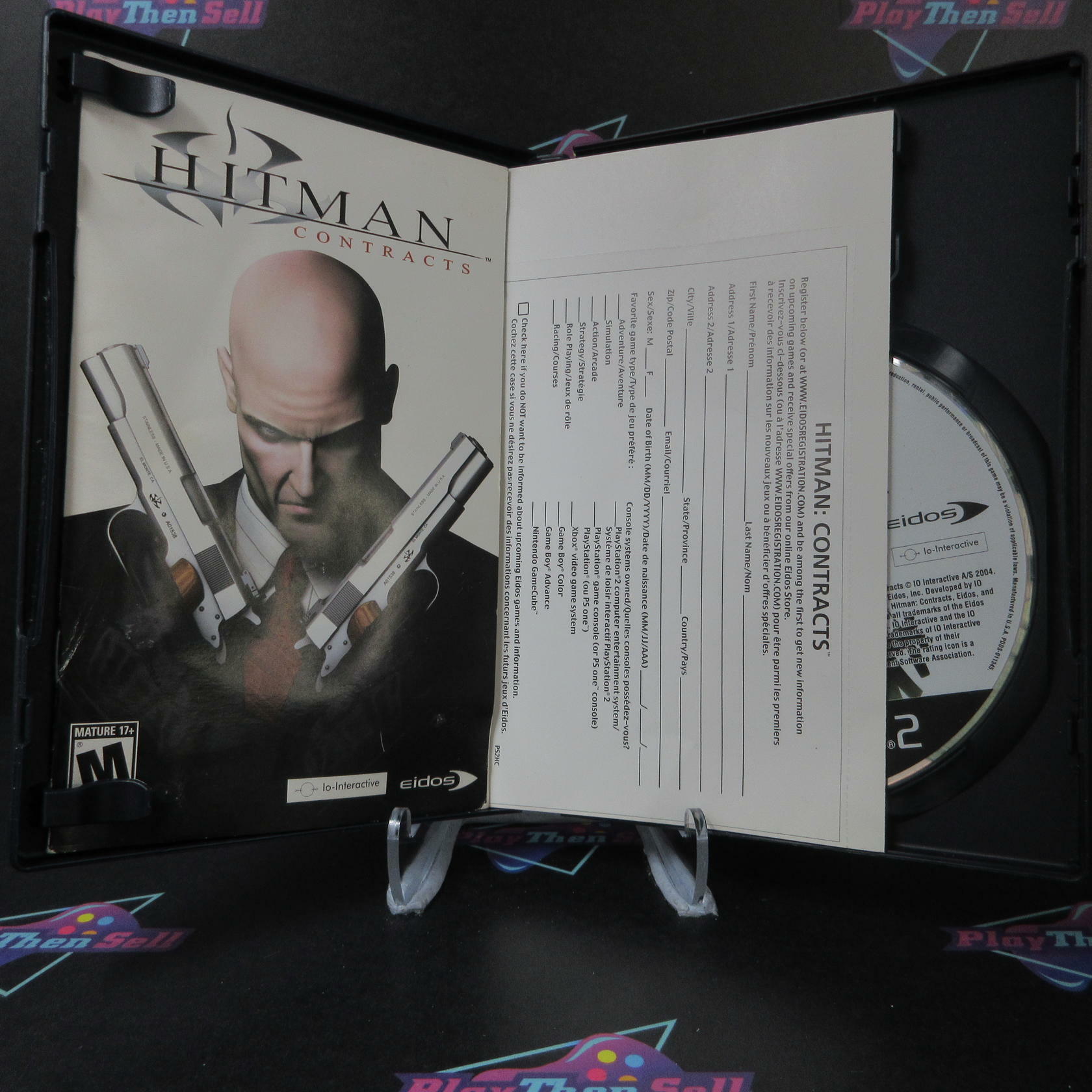Hitman Contracts + Reg Card PS2 PlayStation 2 AD Complete CIB - Very Good