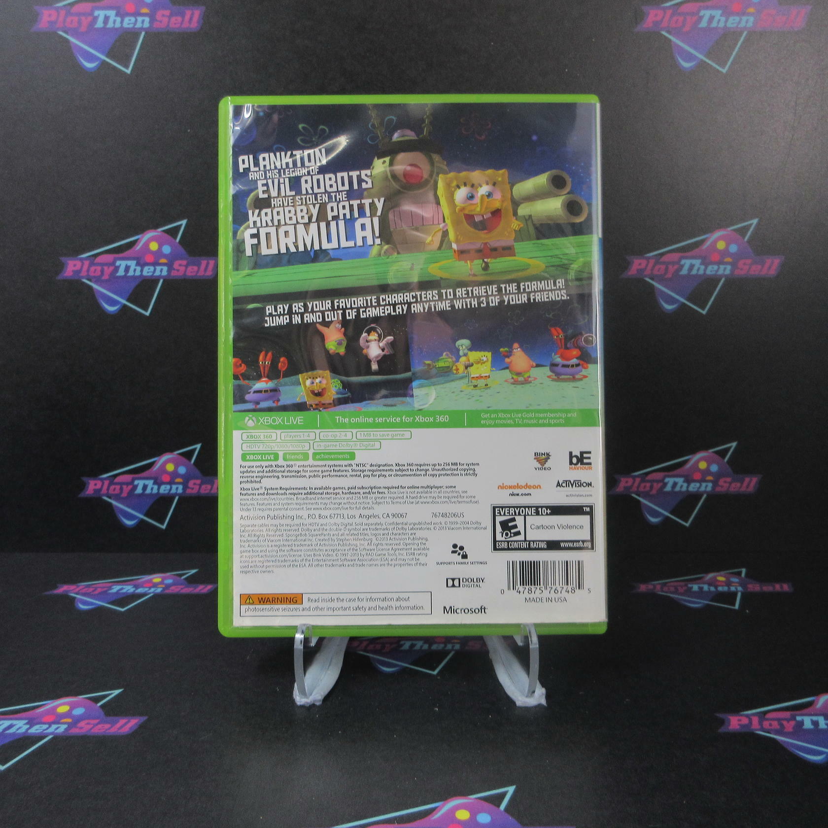 SpongeBob SquarePants: Plankton's Robotic Revenge Xbox 360 - Like New