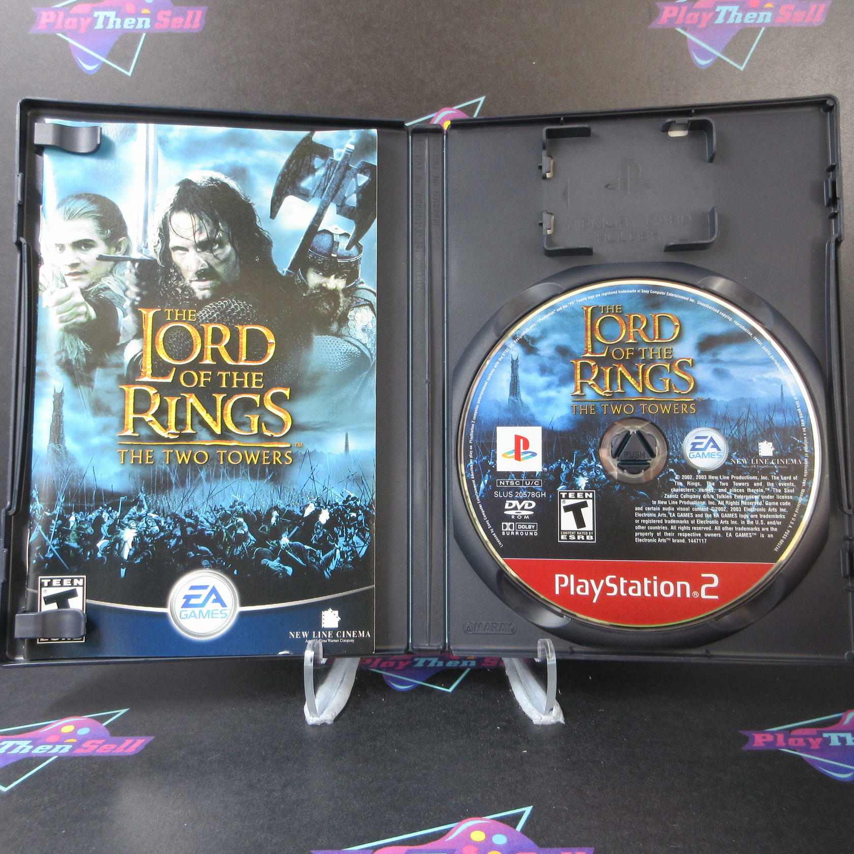Lord of the Rings The Two Towers GH PS2 PlayStation 2 AD Complete CIB - Very Good