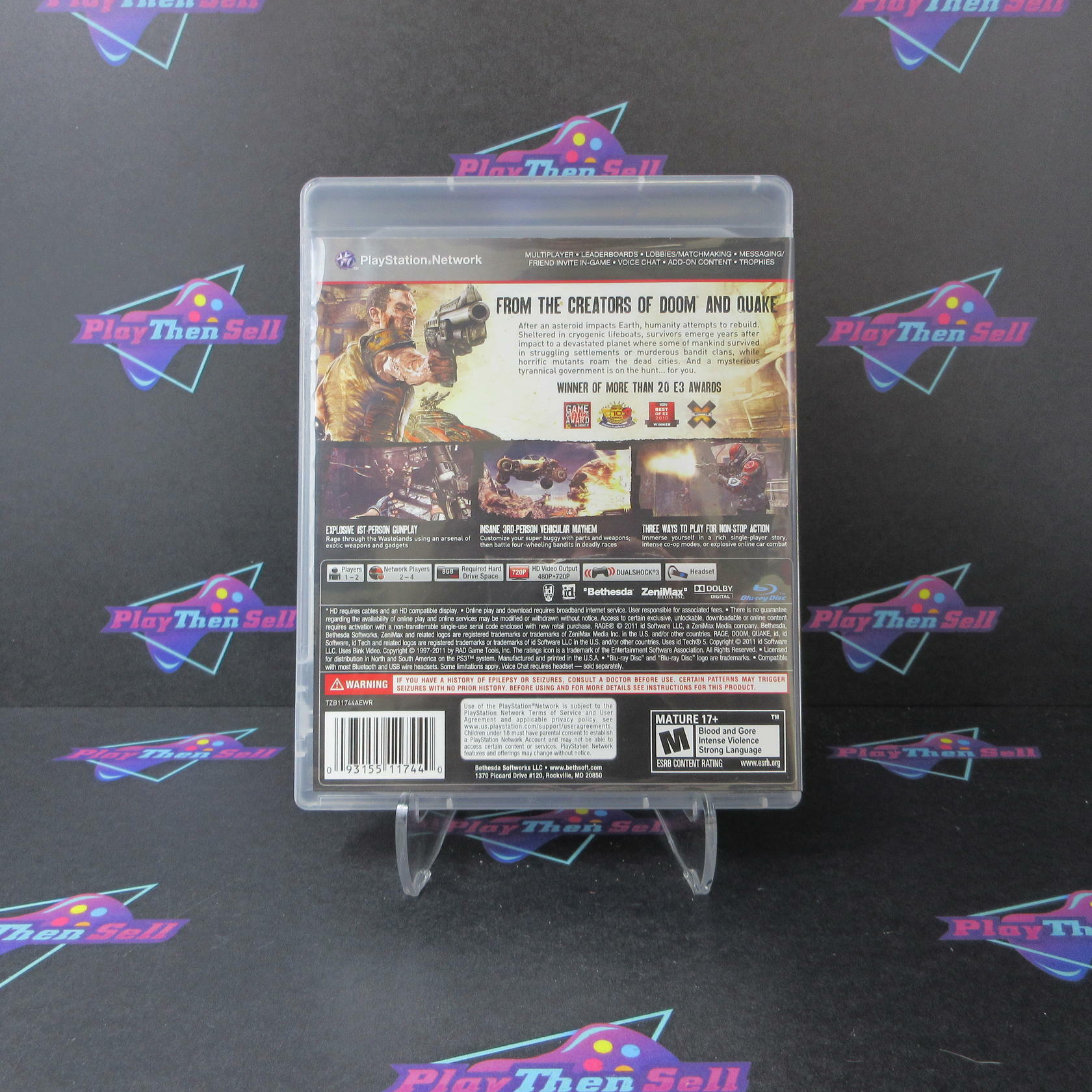 Rage Anarchy Edition PS3 PlayStation 3 - Very Good