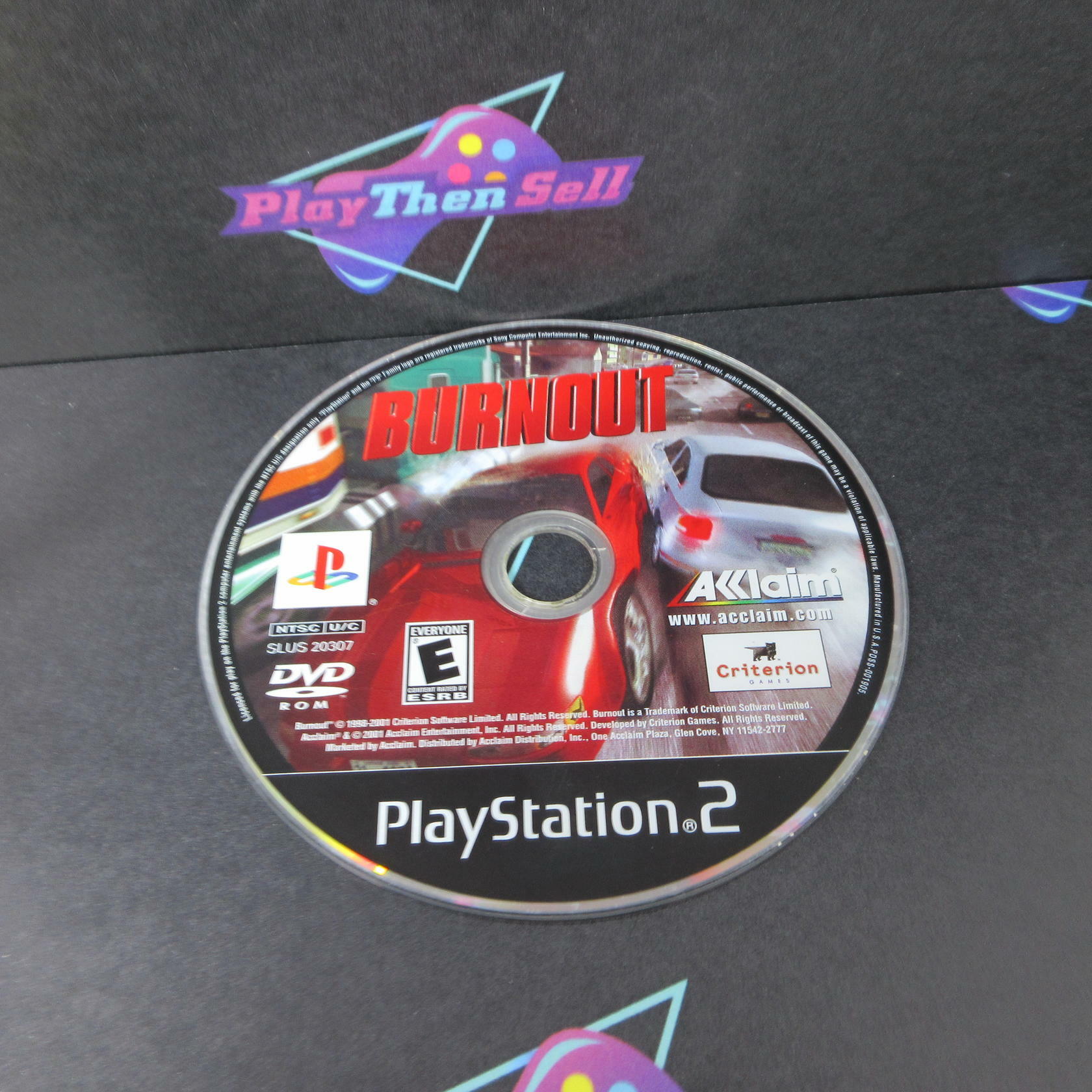 Burnout + Reg Card PS2 PlayStation 2 DD Complete CIB - Very Good