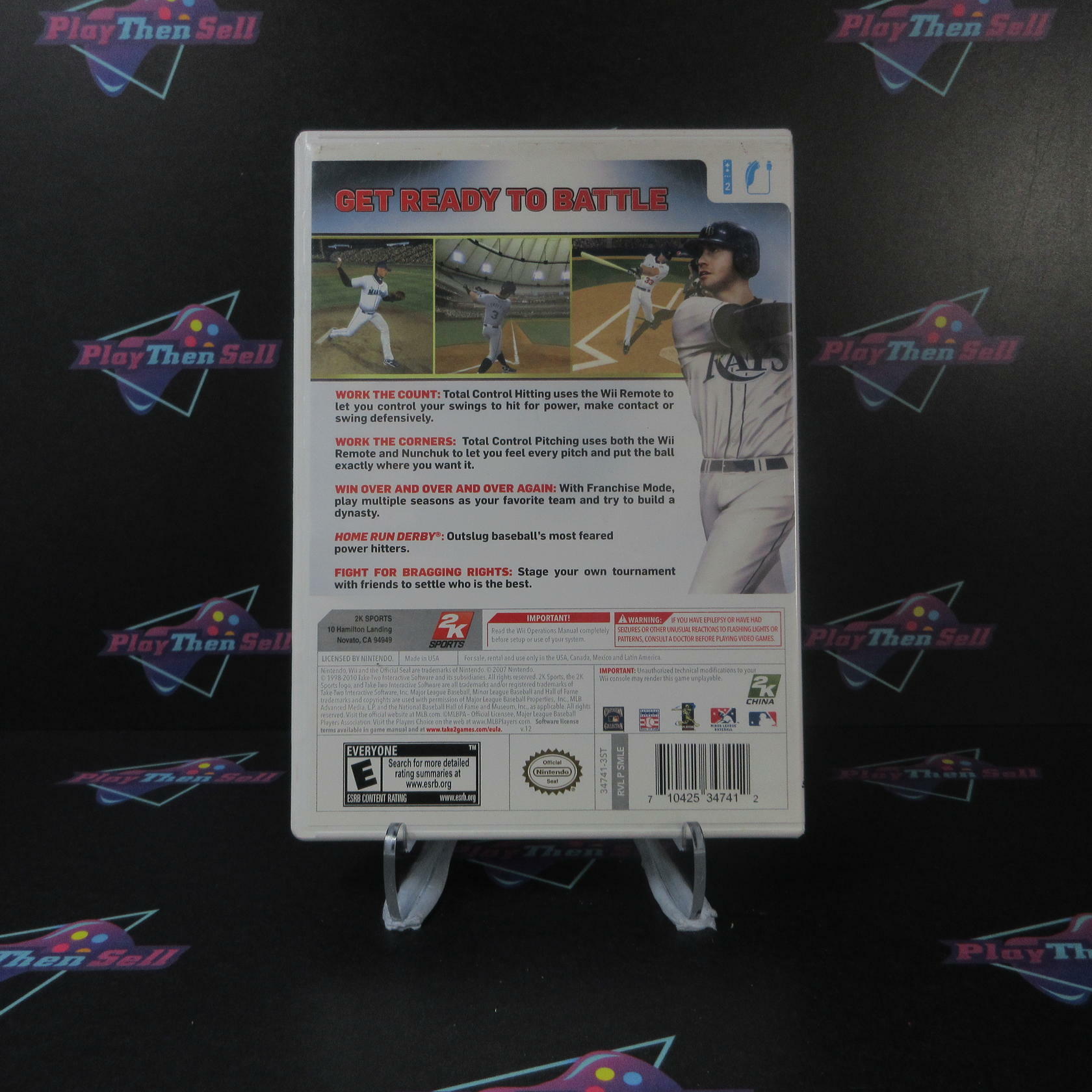 MLB 2K10 Nintendo Wii AD Complete CIB - Very Good