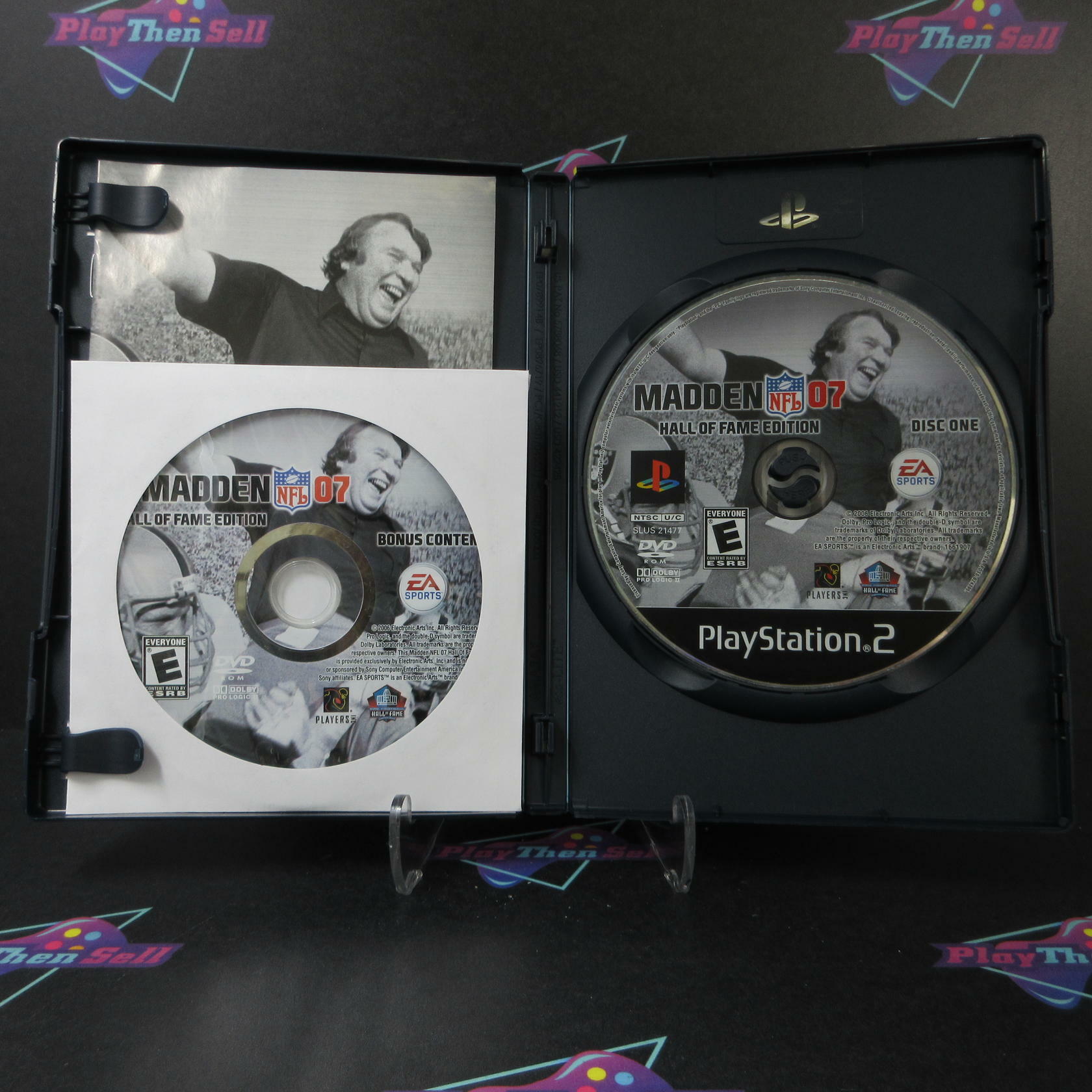 Madden NFL 07 Hall of Fame Edition + Bonus Disc PS2 PlayStation 2 AD CIB - Very Good