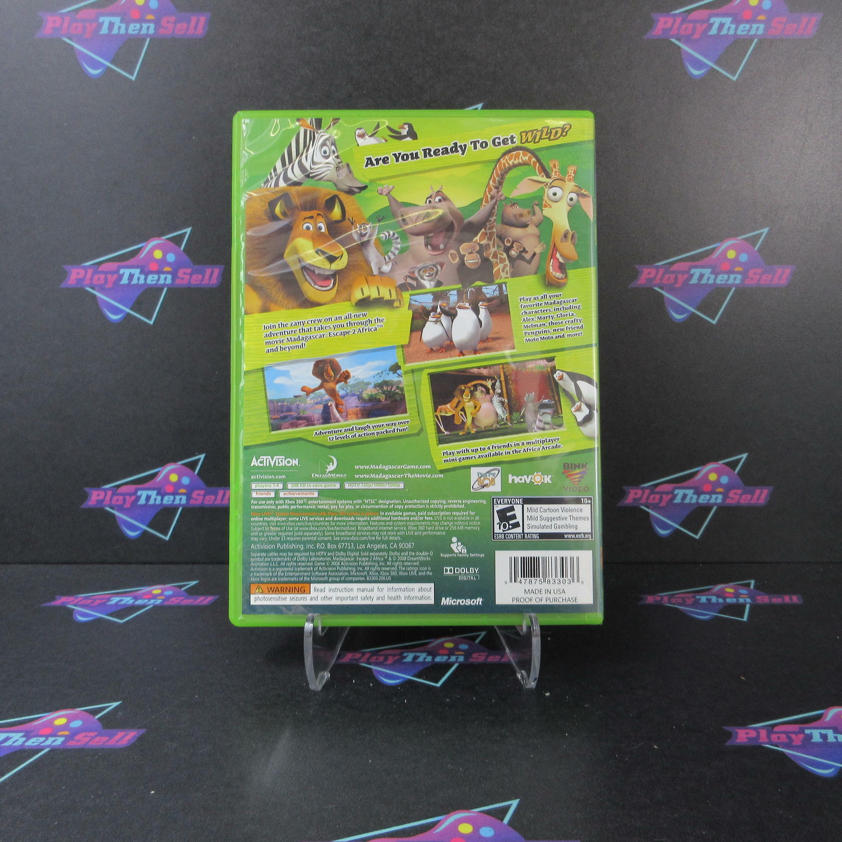 Madagascar Escape 2 Africa Xbox 360 - Like New