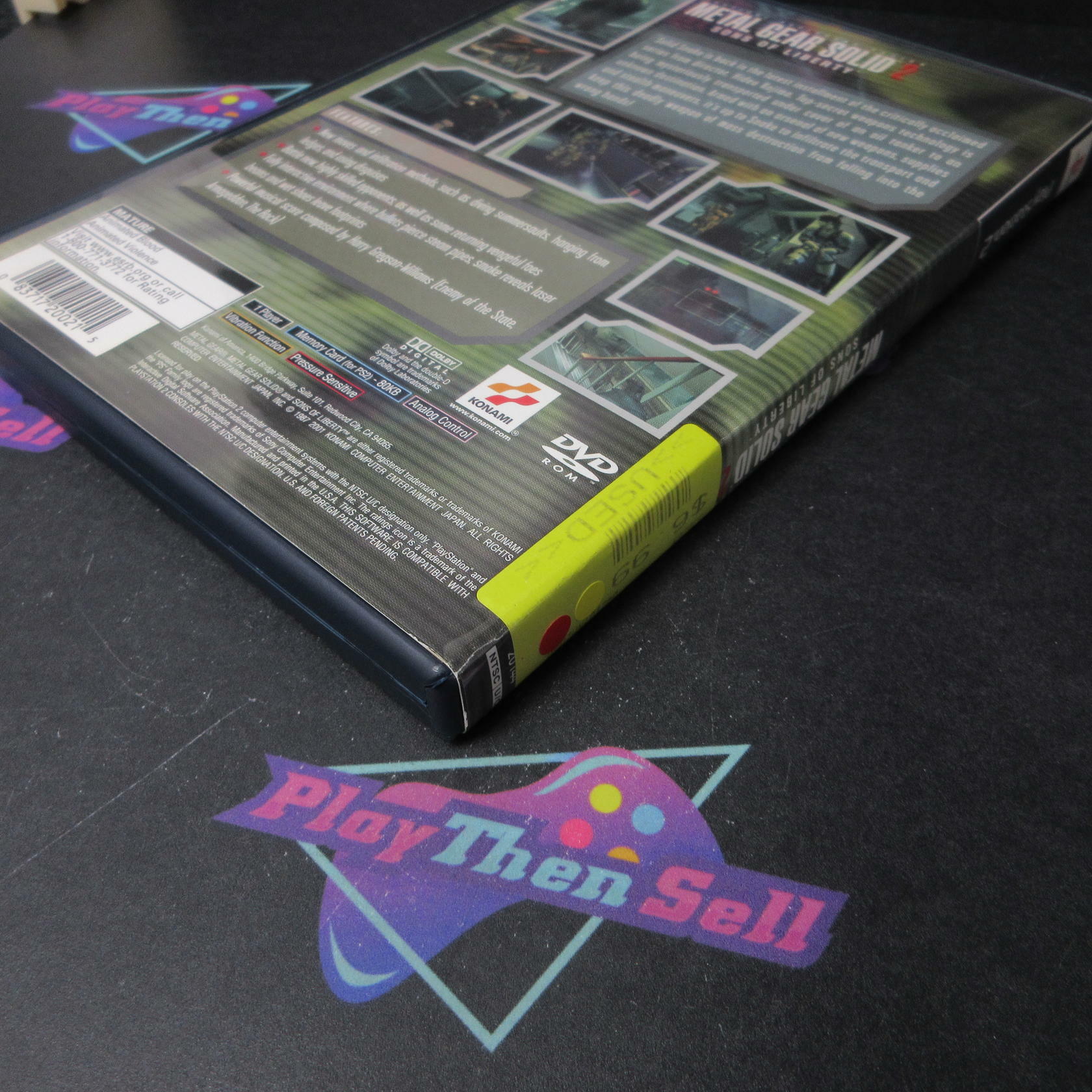 Metal Gear Solid 2 Sons of Liberty + Reg Card PS2 PlayStation 2 AD CIB - Very Good