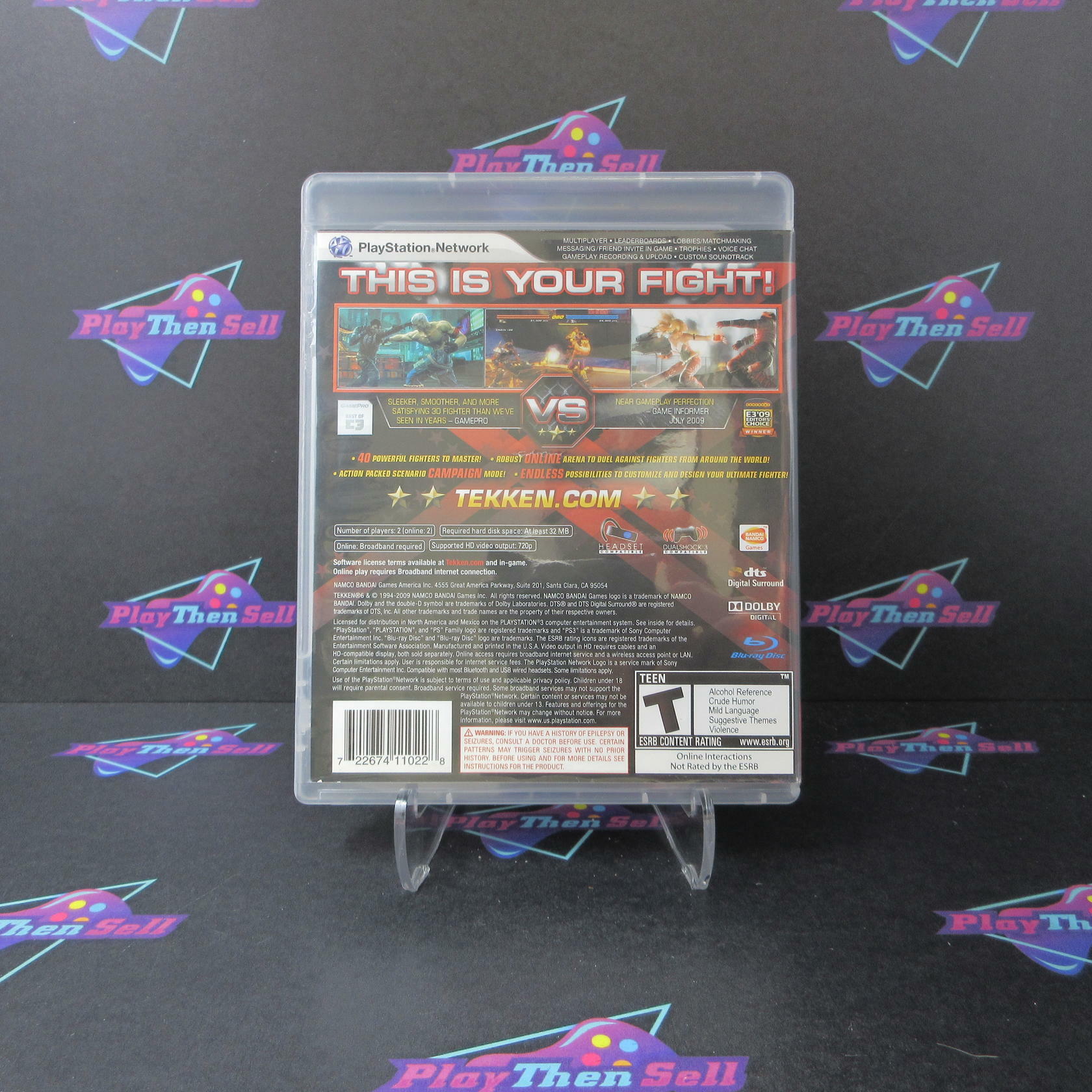 Tekken 6 PS3 PlayStation 3 AD Complete CIB - Very Good