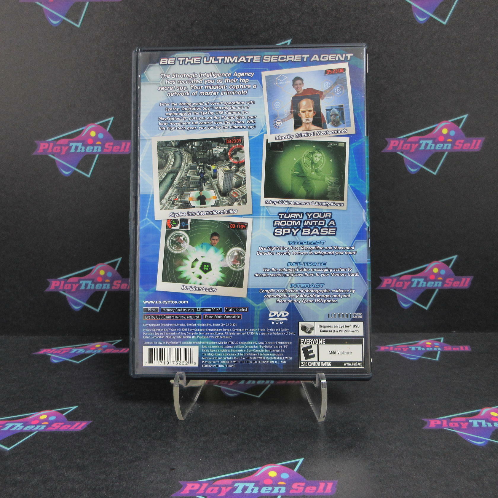 Eye Toy Operation Spy PS2 PlayStation 2 - Very Good