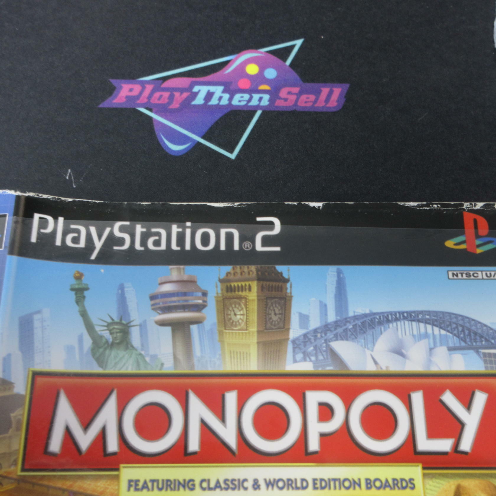 Monopoly PS2 PlayStation 2 Rental Art AD/DD - Very Good