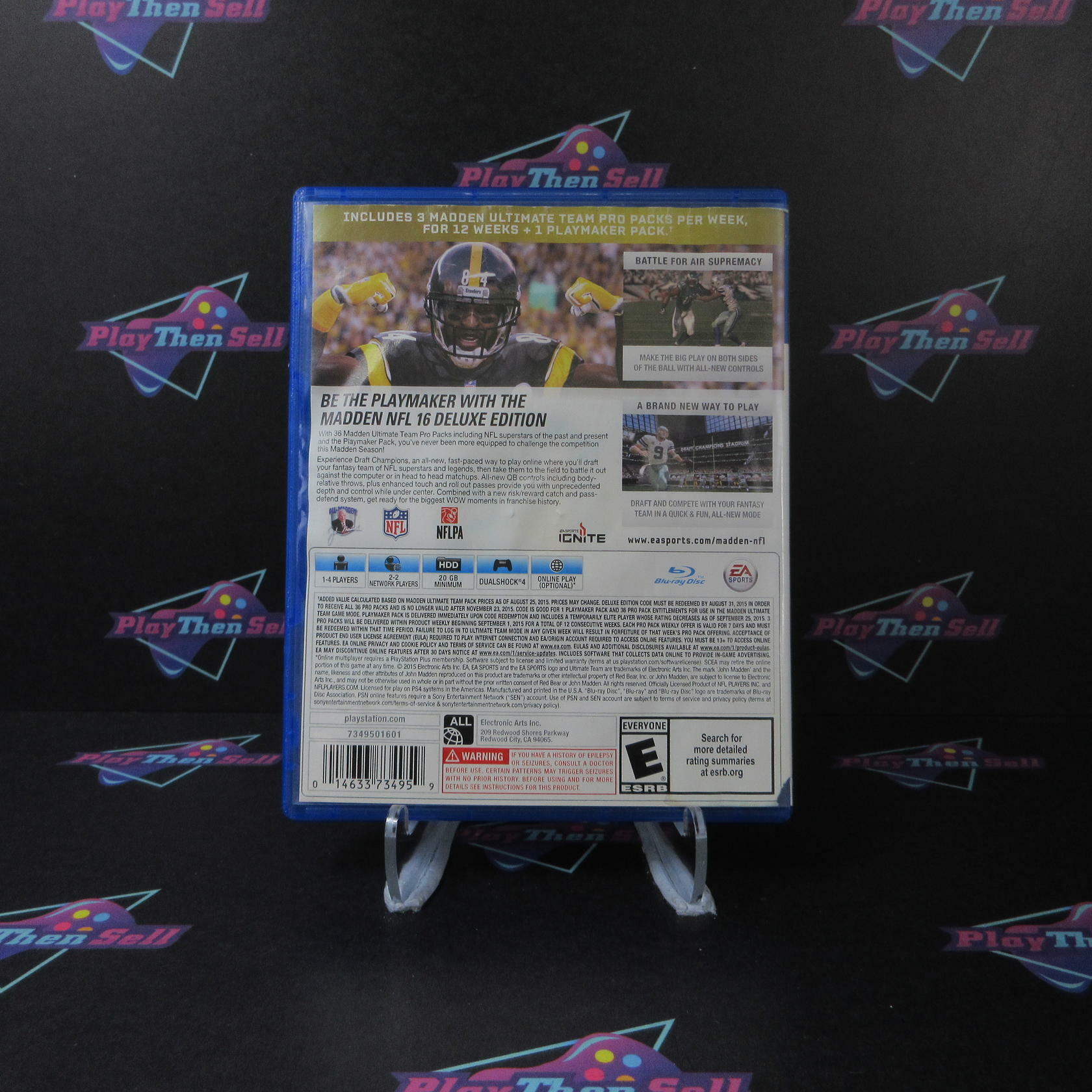 Madden NFL 16 Deluxe Edition PS4 PlayStation 4 AD Complete CIB - Very Good