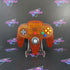 Refurbished - Funtastic Fire Orange N64 Nintendo 64 Controller Excellent Cond. - Refurbished