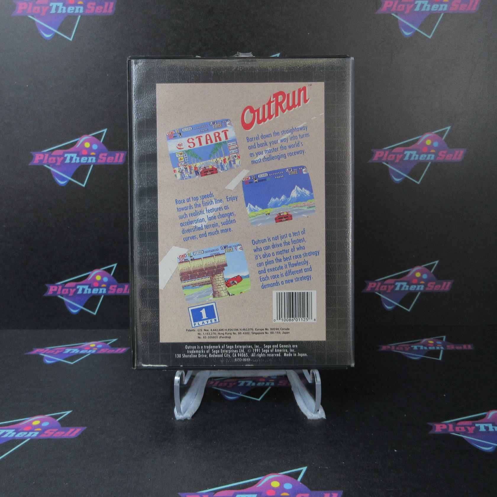 Outrun - Sega Genesis Boxed MD Complete CIB - Very Good