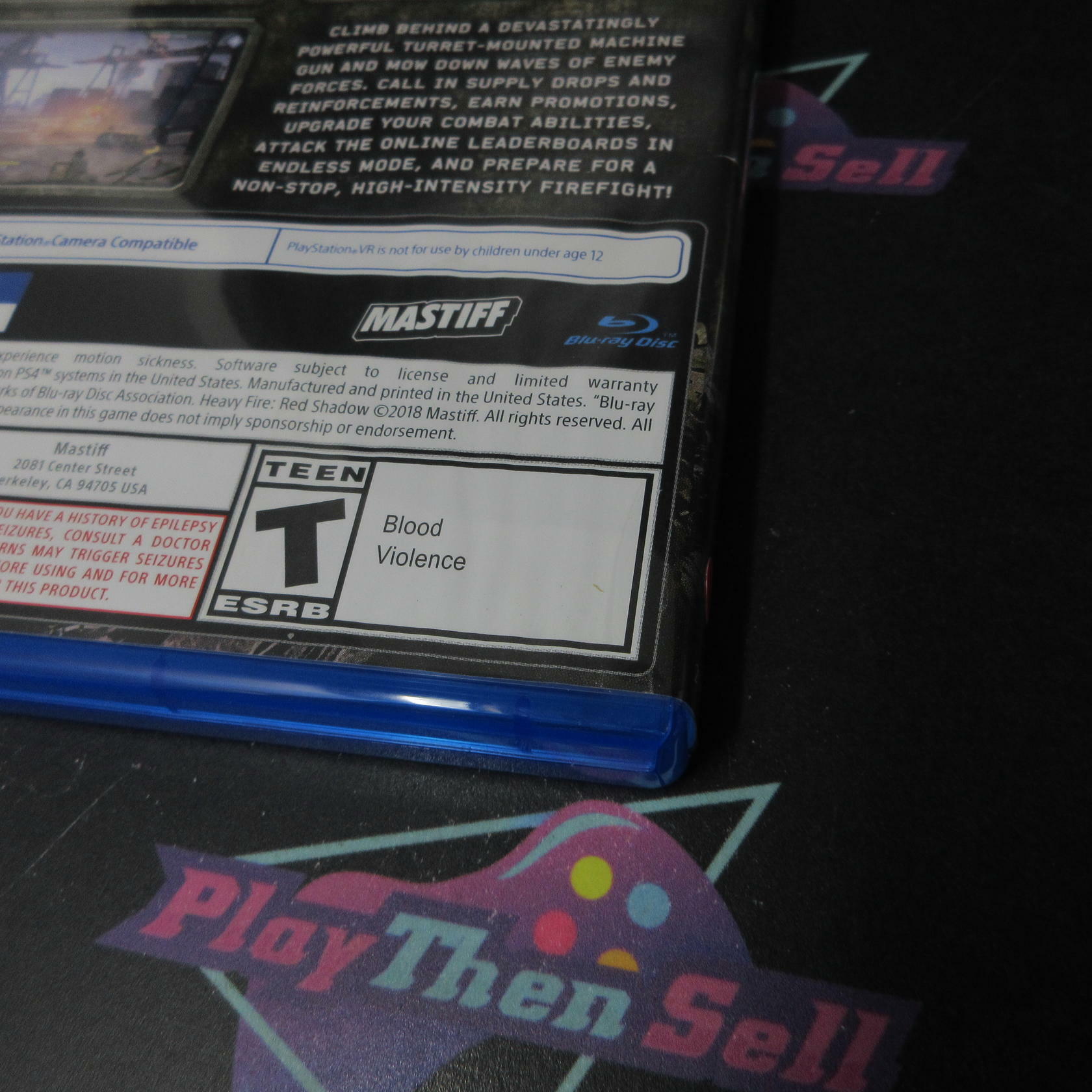 Heavy Fire Red Shadow PS4 PlayStation 4 AD Complete CIB - Very Good