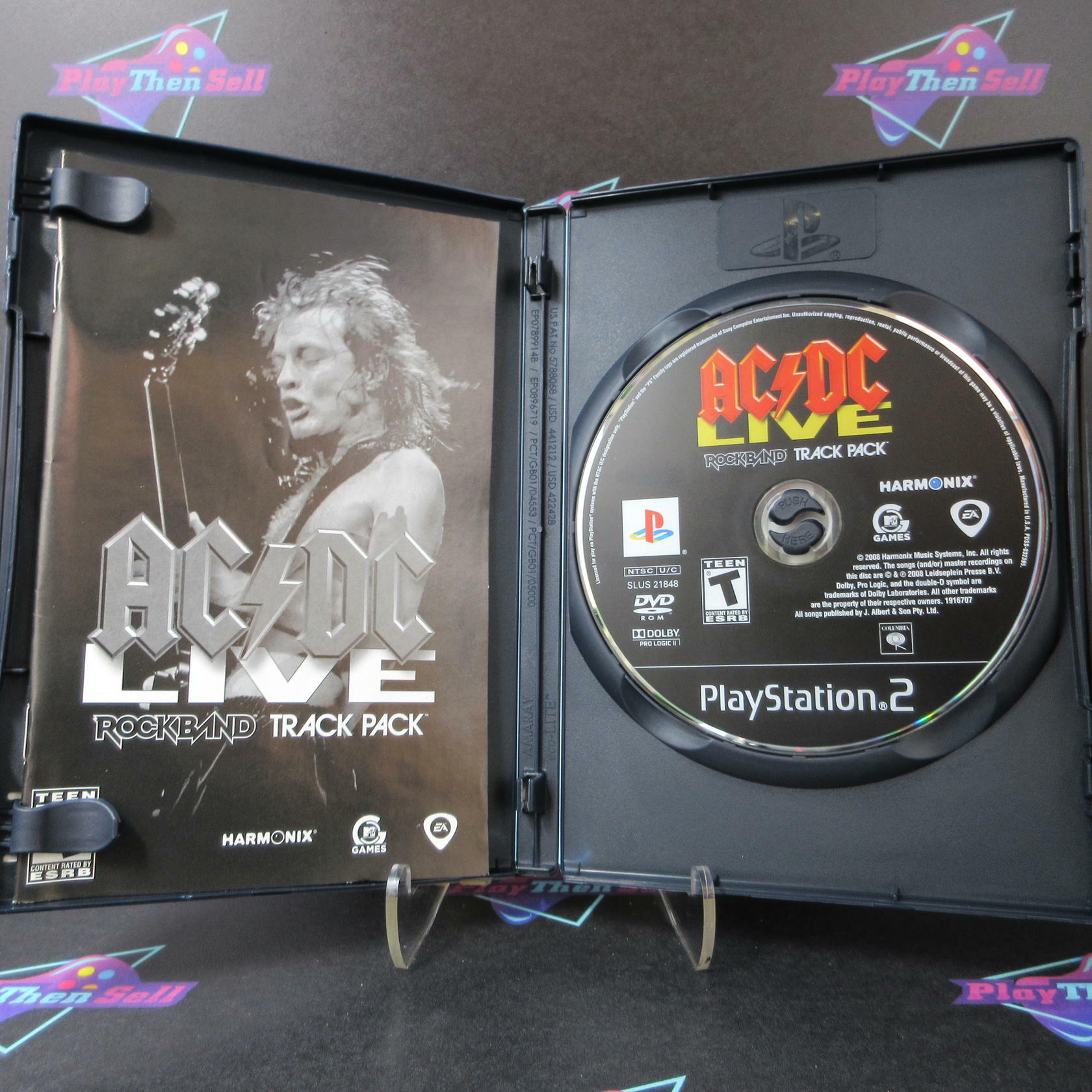 ACDC Live Rock Band Track Pack PS2 Playstation 2 - Like New