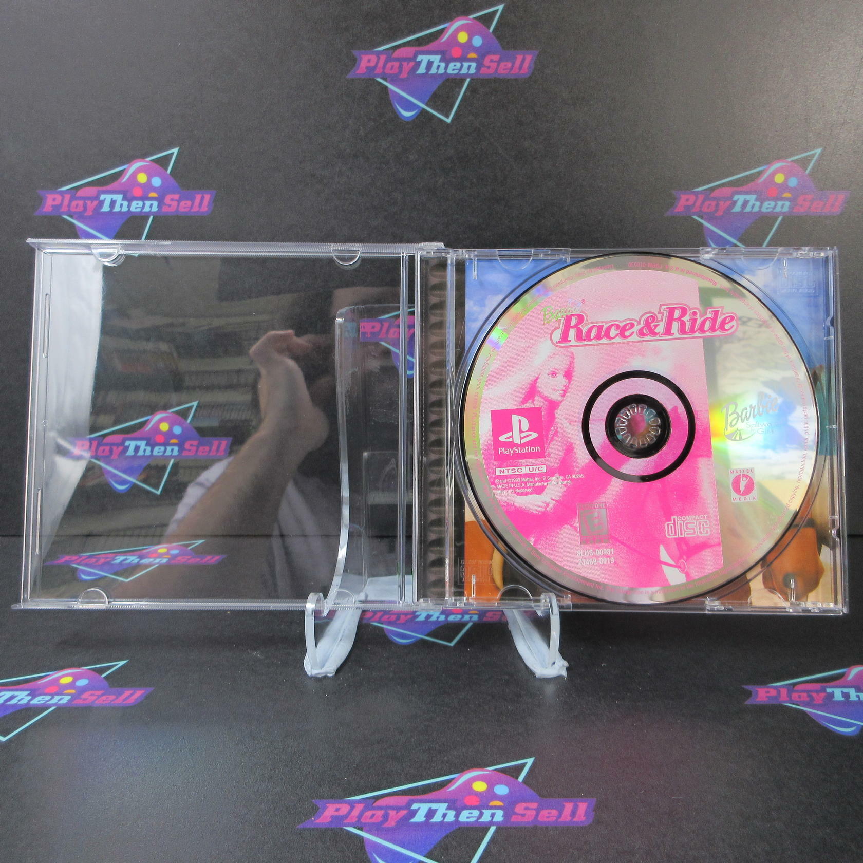 Barbie Race and Ride PS1 PlayStation 1 - Very Good