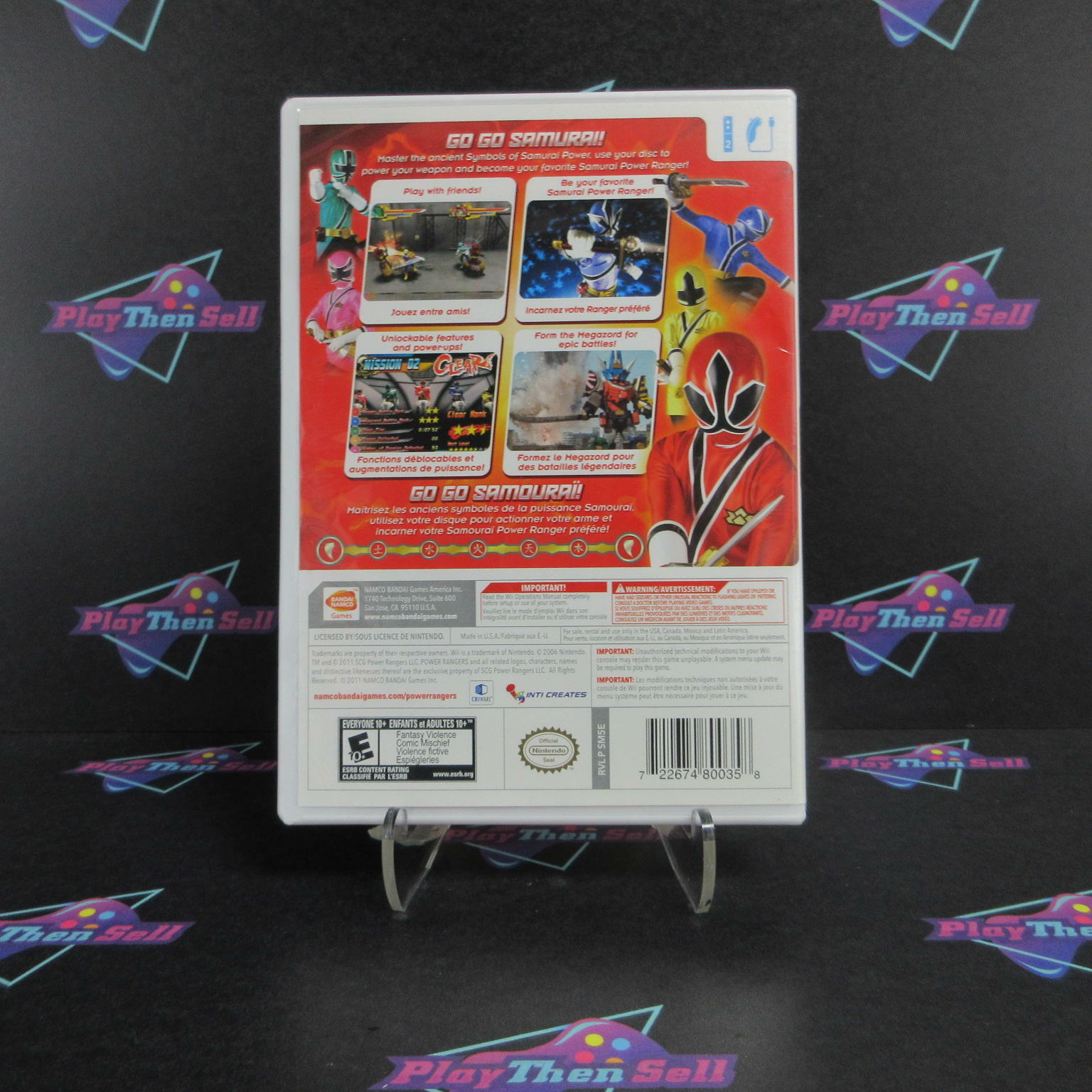 Power Rangers Samurai Nintendo Wii - Like New