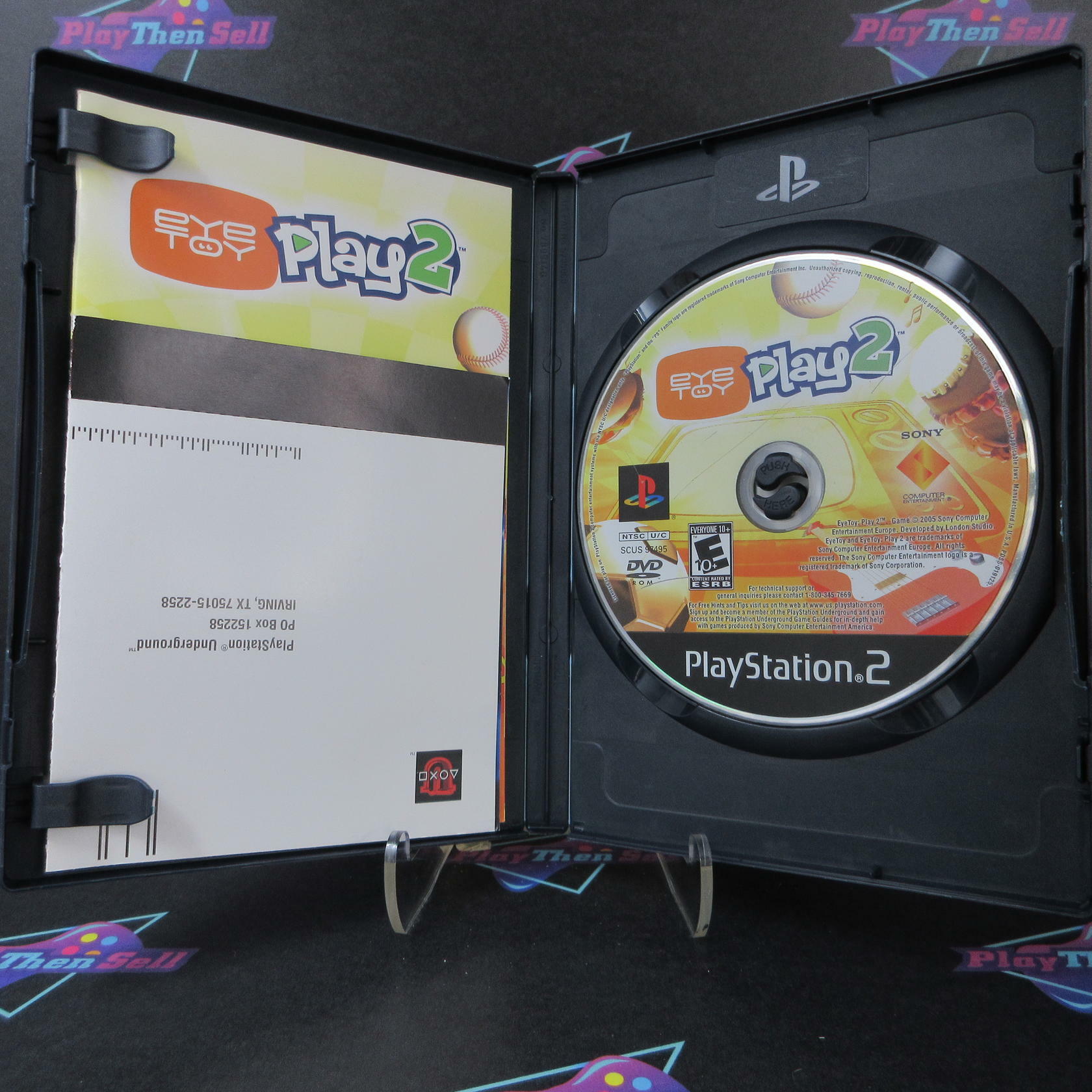 Eye Toy Play 2 PS2 PlayStation 2 + Reg Card - Like New