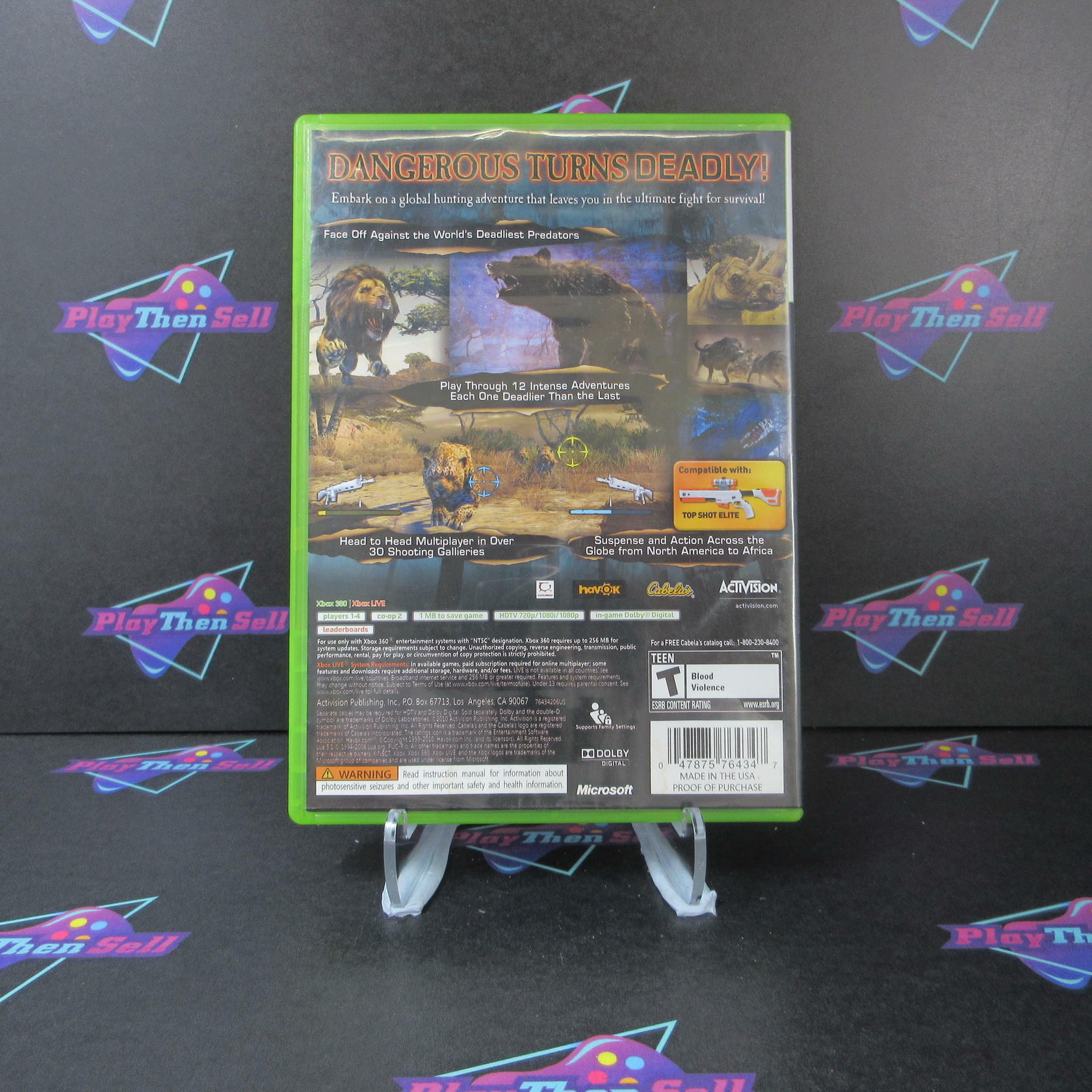 Cabela's Dangerous Hunts 2011 Xbox 360 WD CIB - Very Good