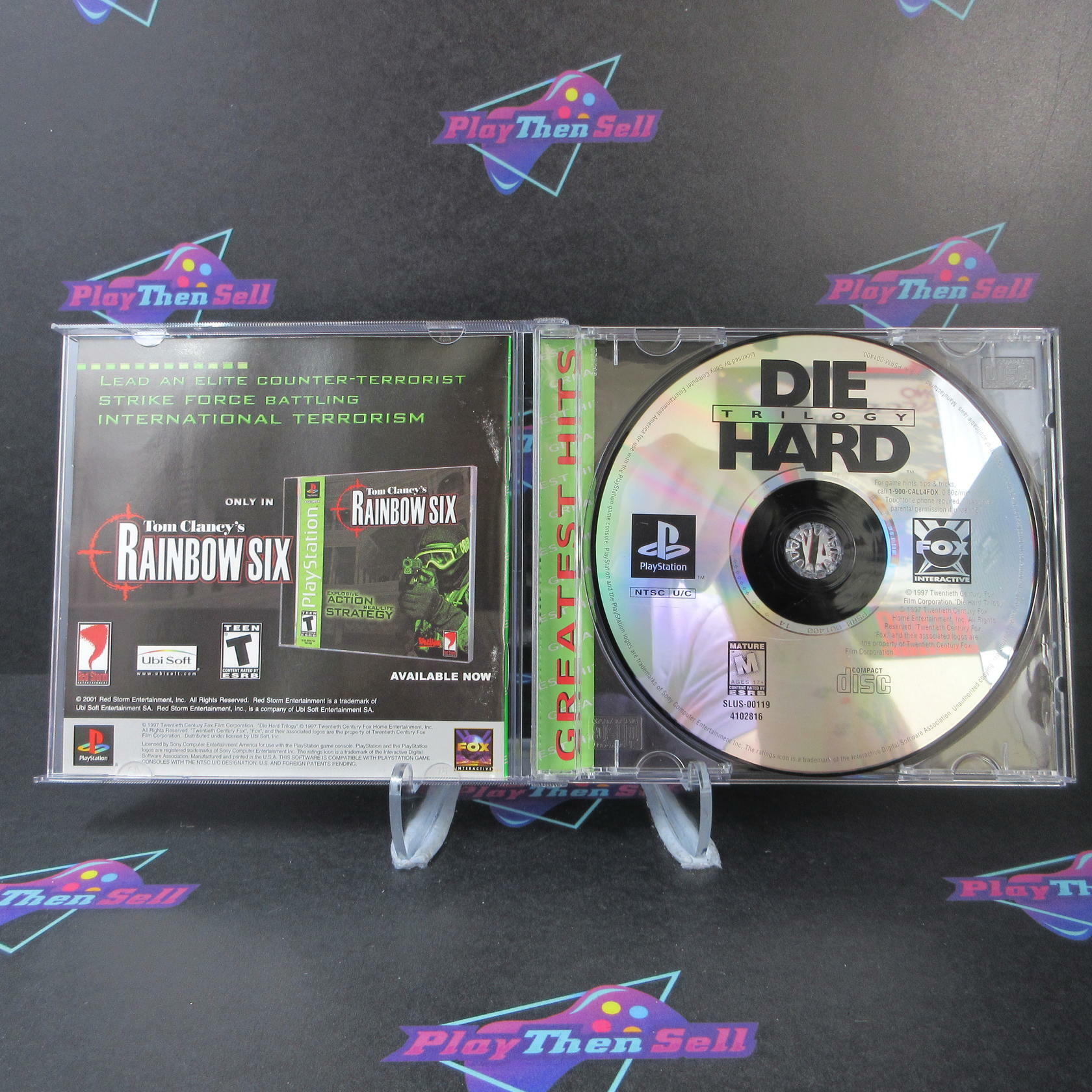 Die Hard Trilogy GH PS1 PlayStation 1 + Reg Card - Like New