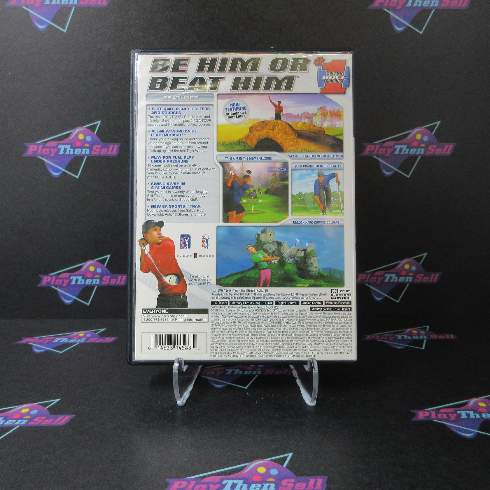 Tiger Woods PGA Tour 2003 PS2 PlayStation 2 MD Complete CIB - Very Good