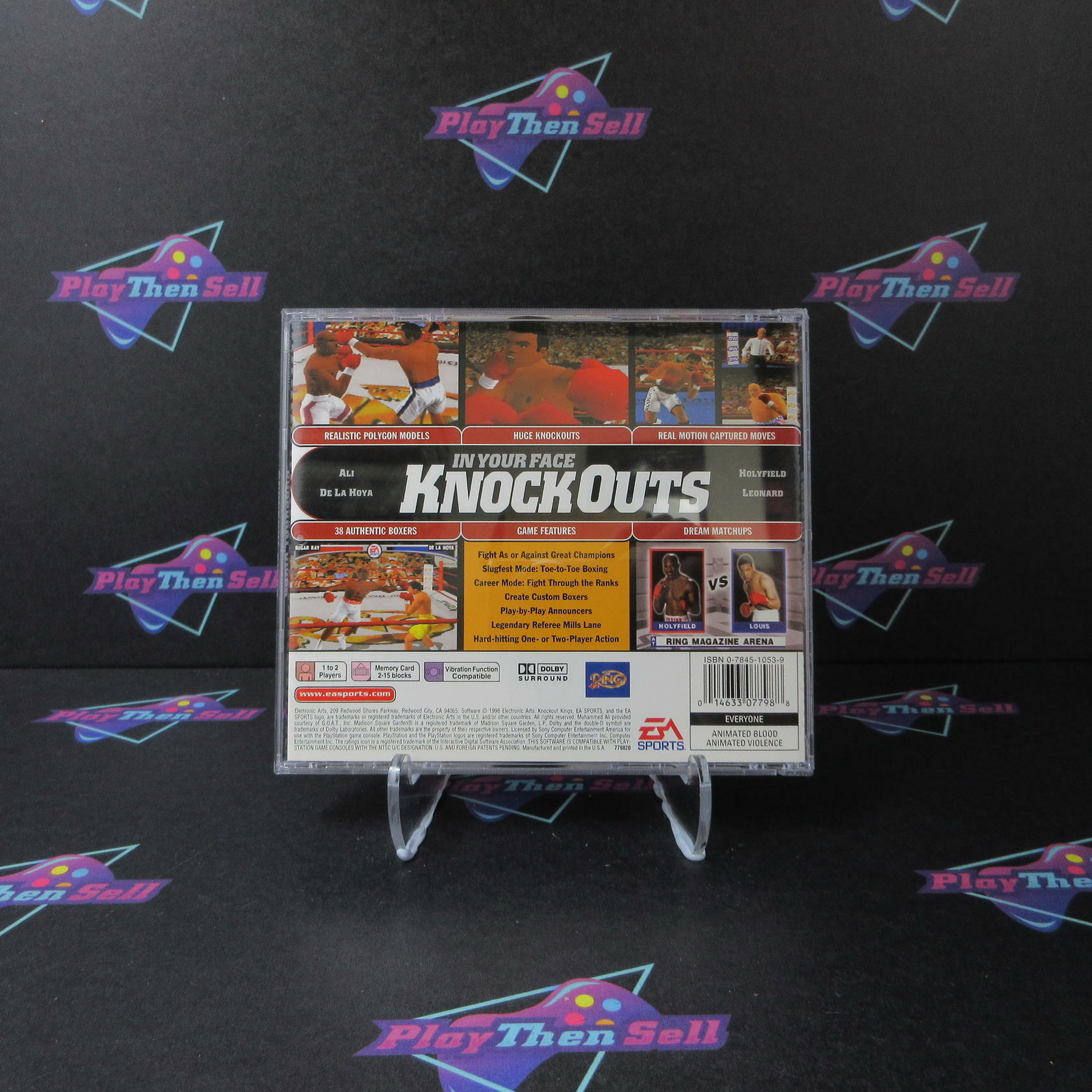 Knockout Kings PS1 PlayStation 1 MD Complete CIB - Very Good