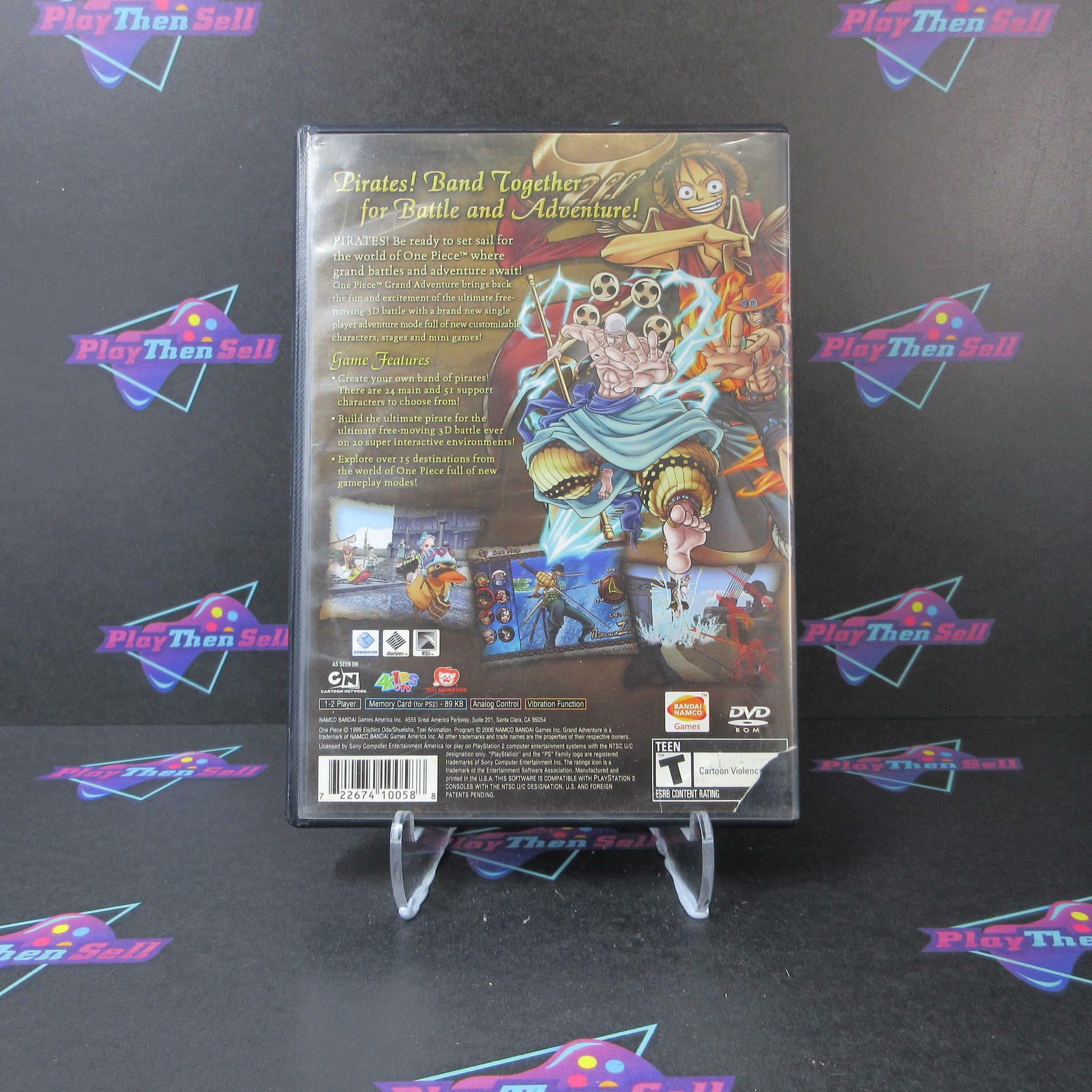 One Piece Grand Adventure PS2 PlayStation 2 AD/NM - Very Good