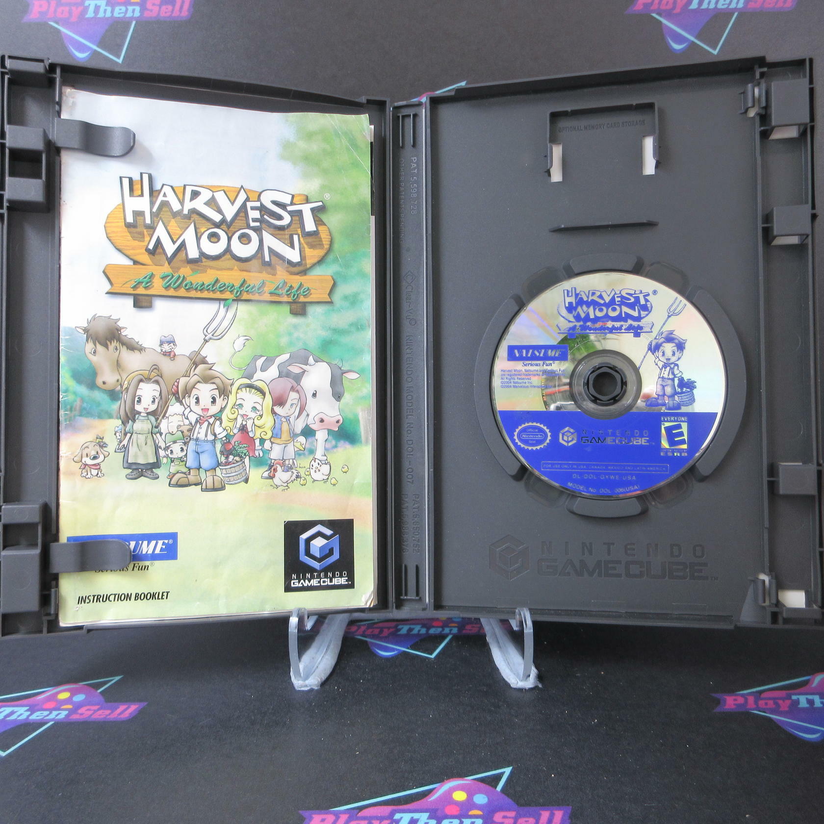 Harvest Moon A Wonderful Life PC + Reg Card Nintendo Gamecube AD/MD Complete CIB - Very Good