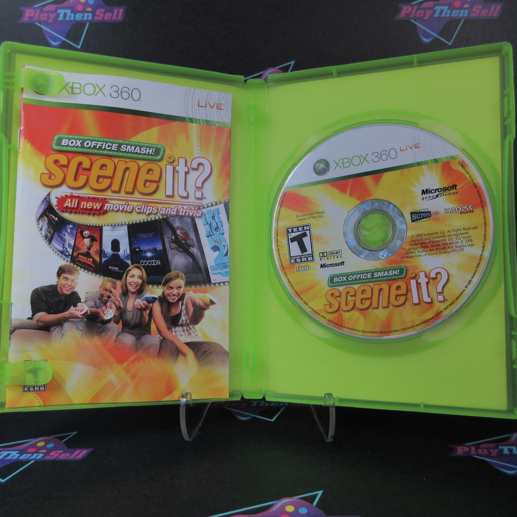 Scene it Box Office Smash Software Only Xbox 360 - Like New